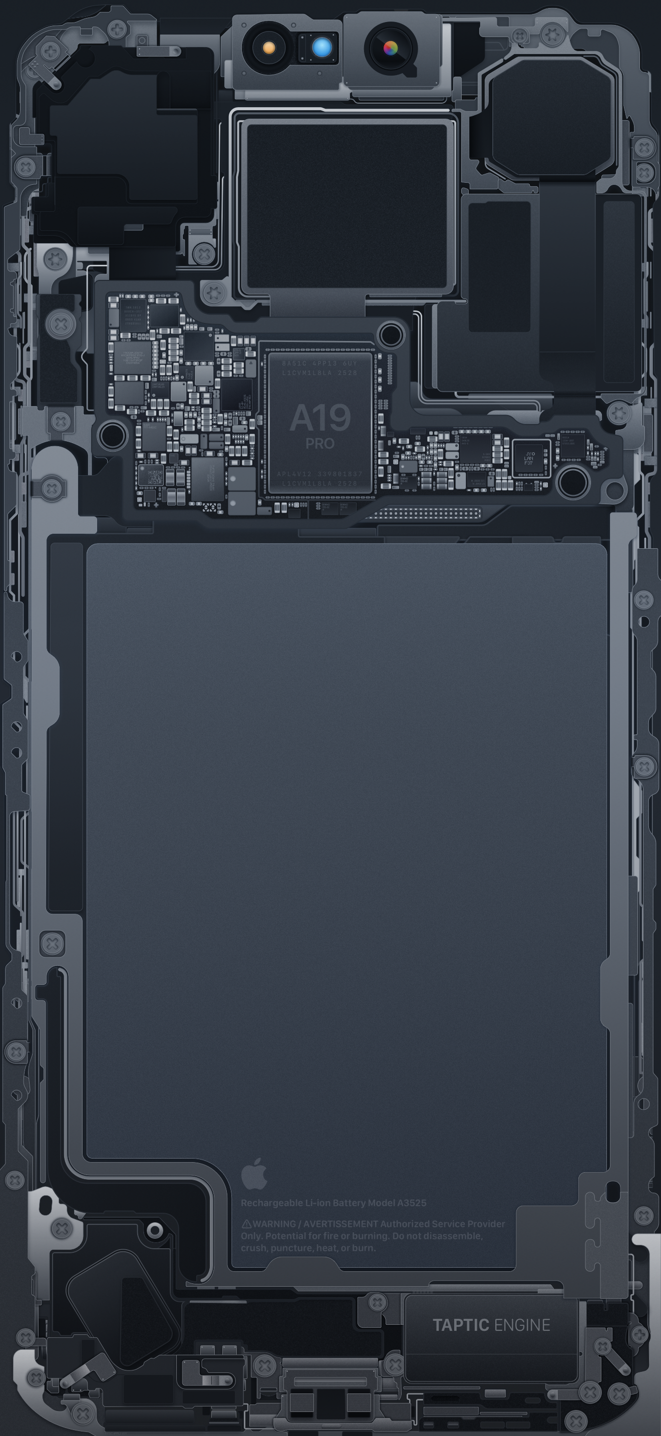 iPhone 17 Pro & 17 Pro Max Internals Wallpaper