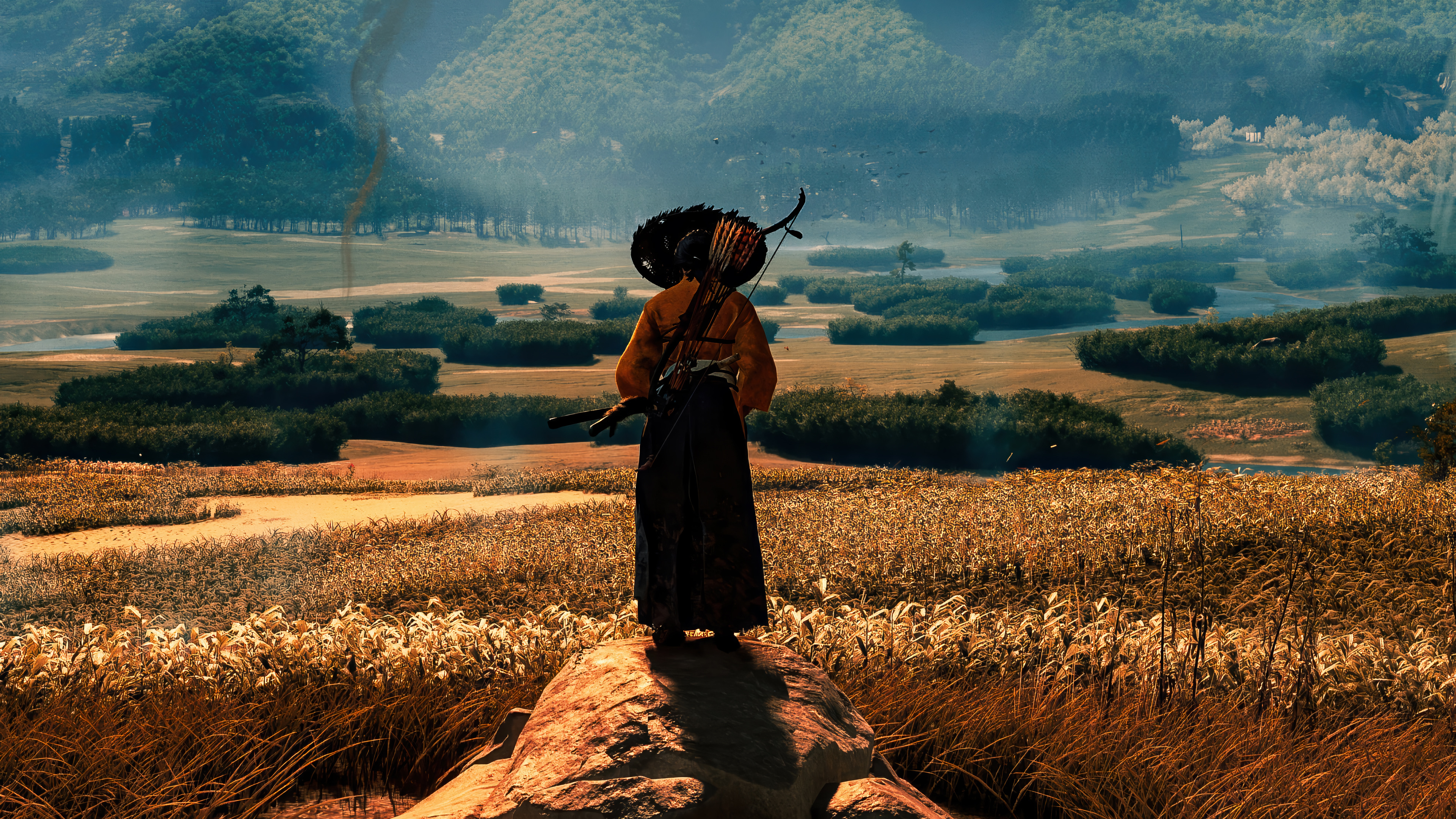 Ghost of Yotei Mountain Wallpaper 4K HD PC i