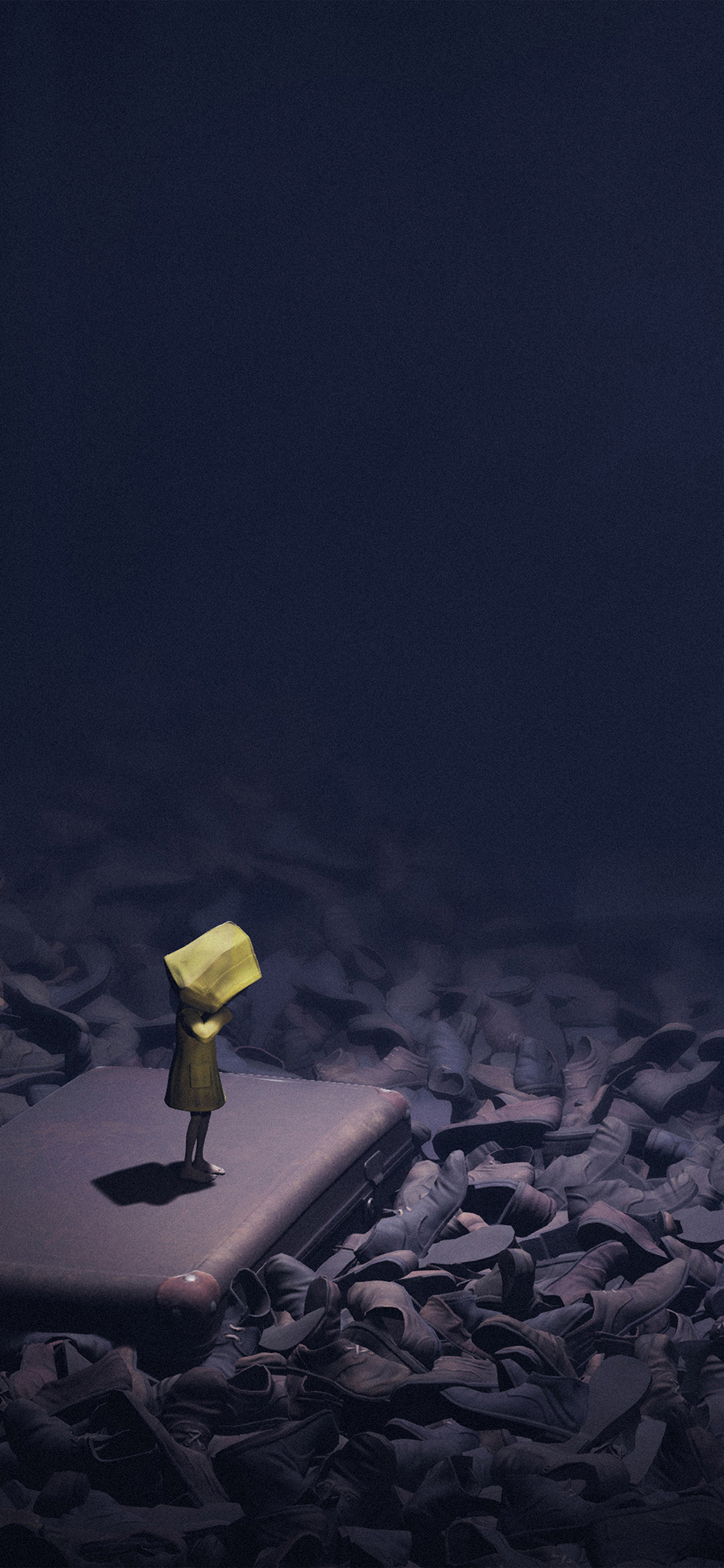 iPhone X wallpaper. little nightmares dark anime art illustration