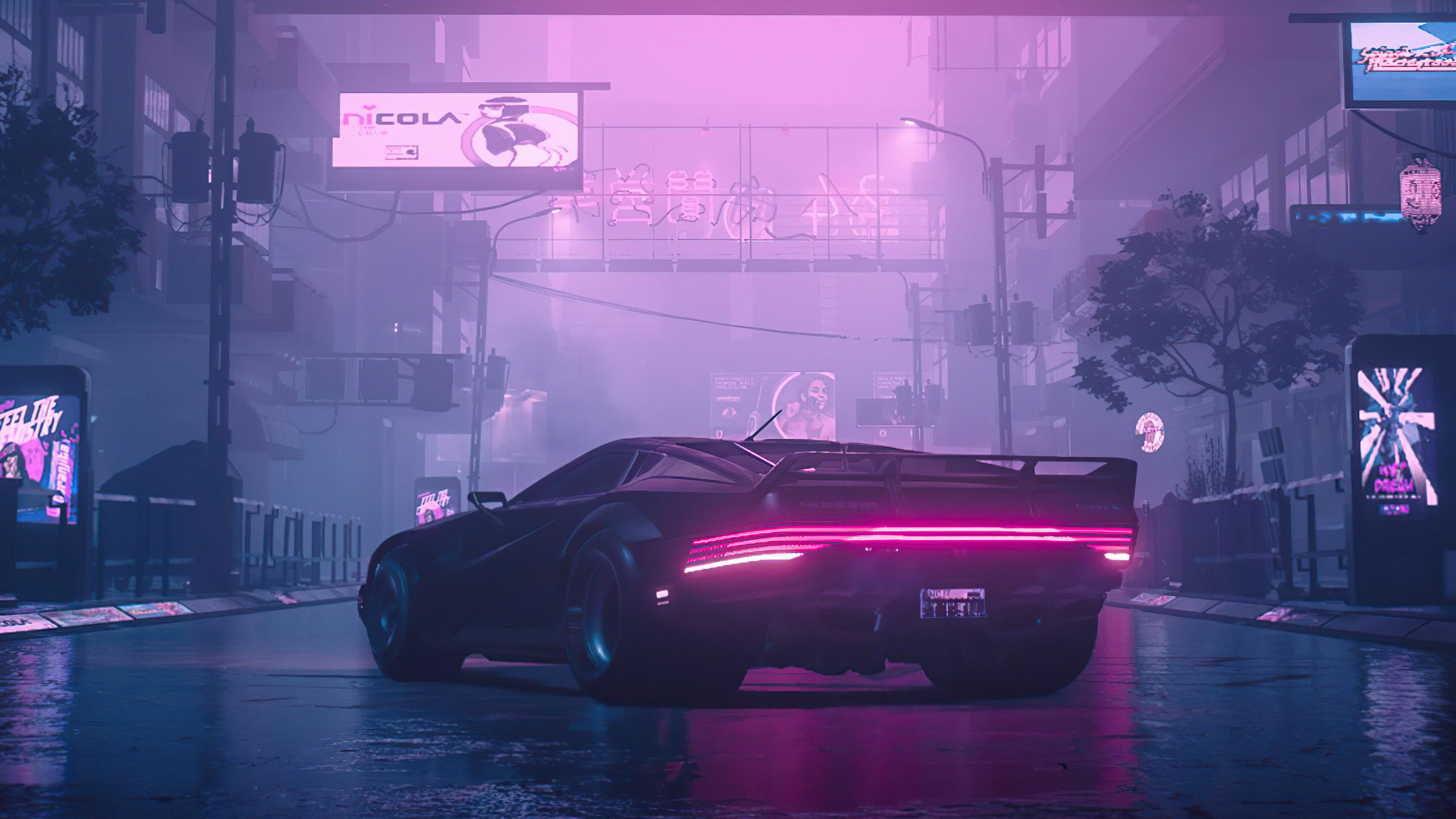 Quadra Turbo Neon Cyberpunk 2077 4k Wallpaper, HD Games Wallpaper, 4k Wallpaper, Image, Background, Photos and Picture