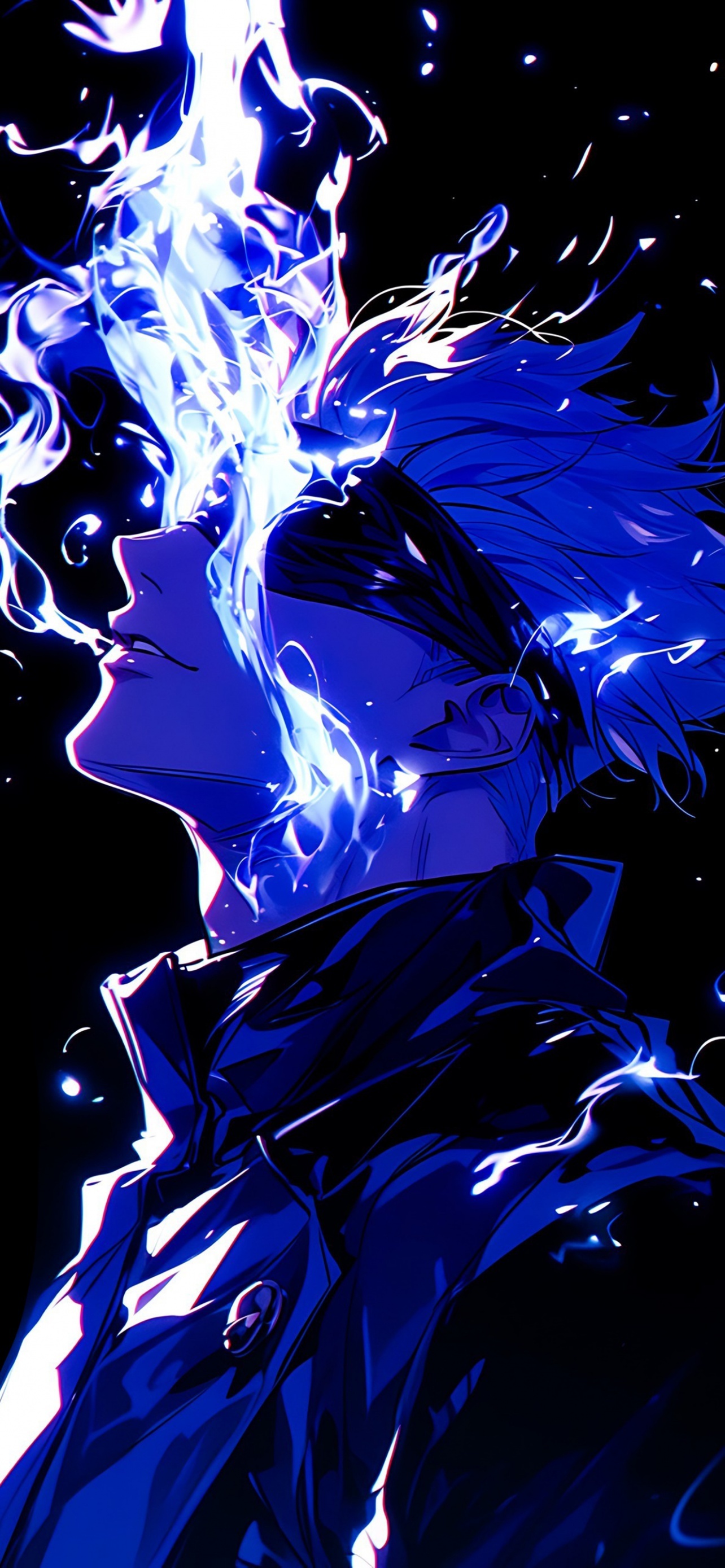 Satoru Gojo AMOLED Anime Best Apple IOS Home Screen And Lock Screen Wallpaper And Of 2025