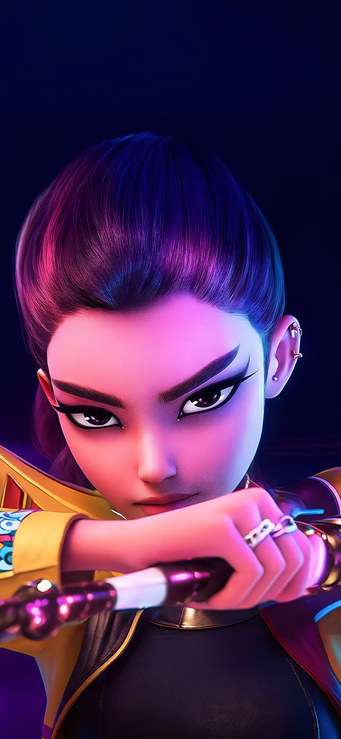 Kpop Demon Hunters Rumi Face Wallpaper