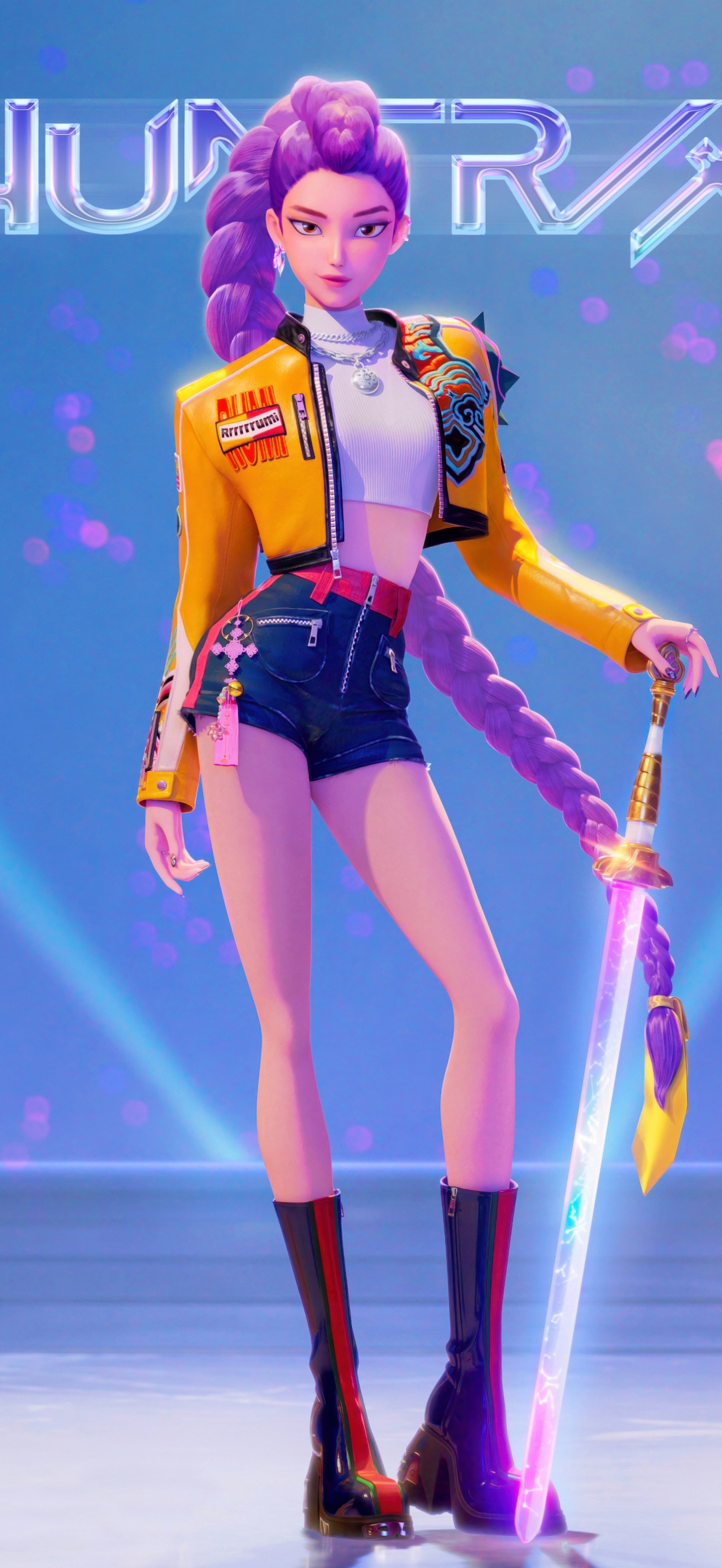 Rumi (Huntrix) Wallpaper 4K, KPop Demon Hunters, 5K