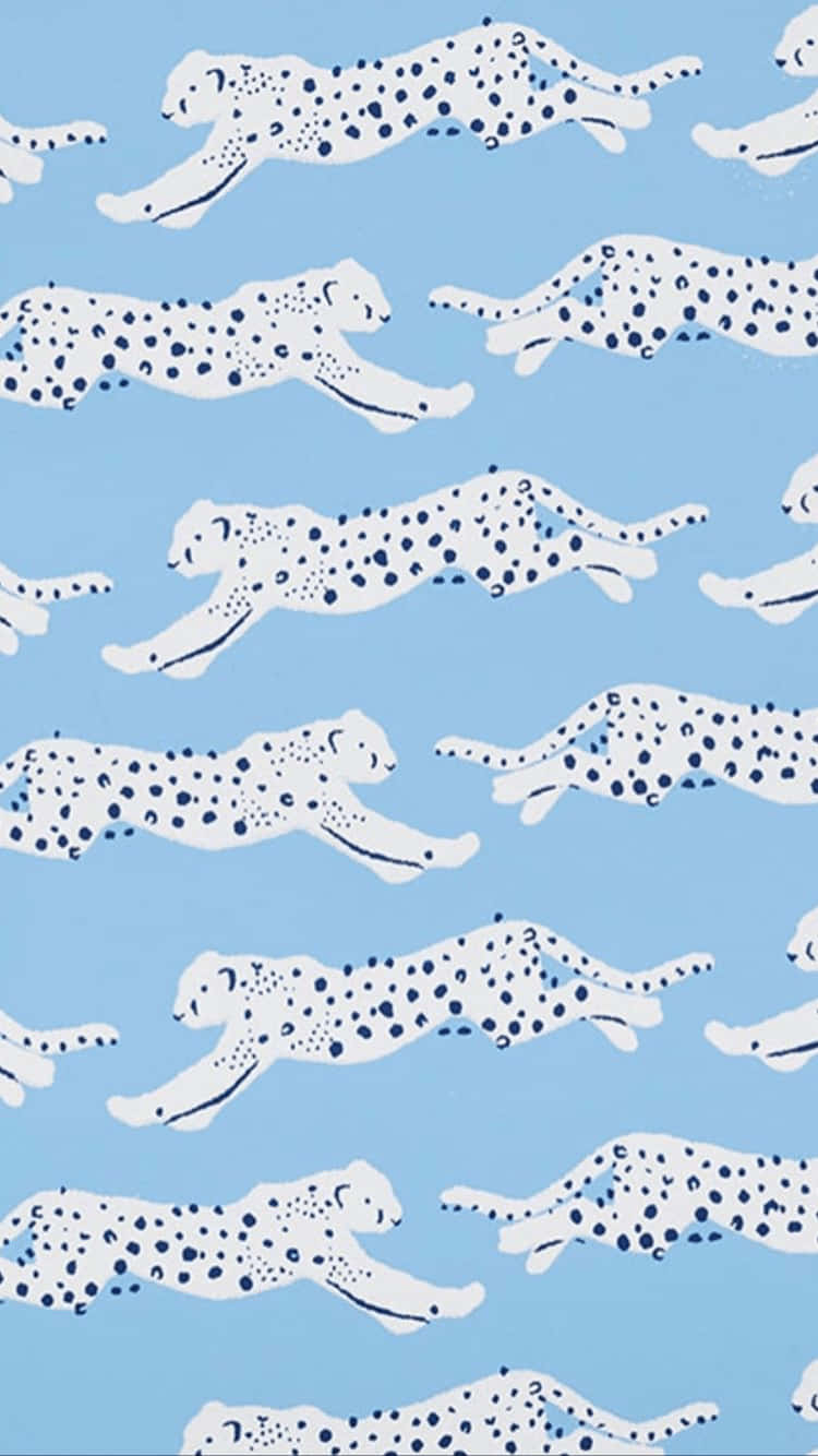 Light Blue Preppy Wallpaper