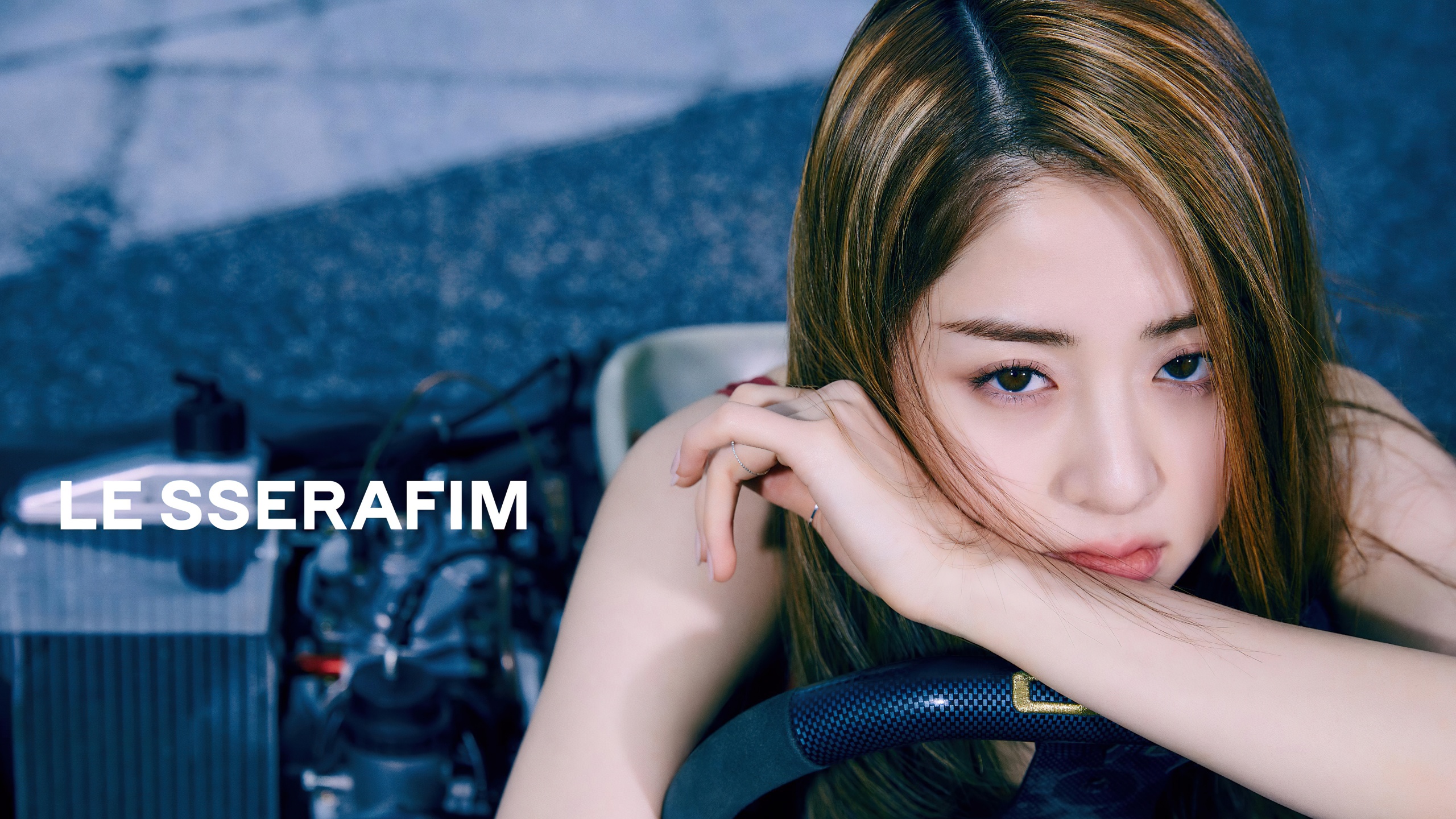 K Pop Singer Wallpaper 4K, Huh Yunjin, Le Sserafim