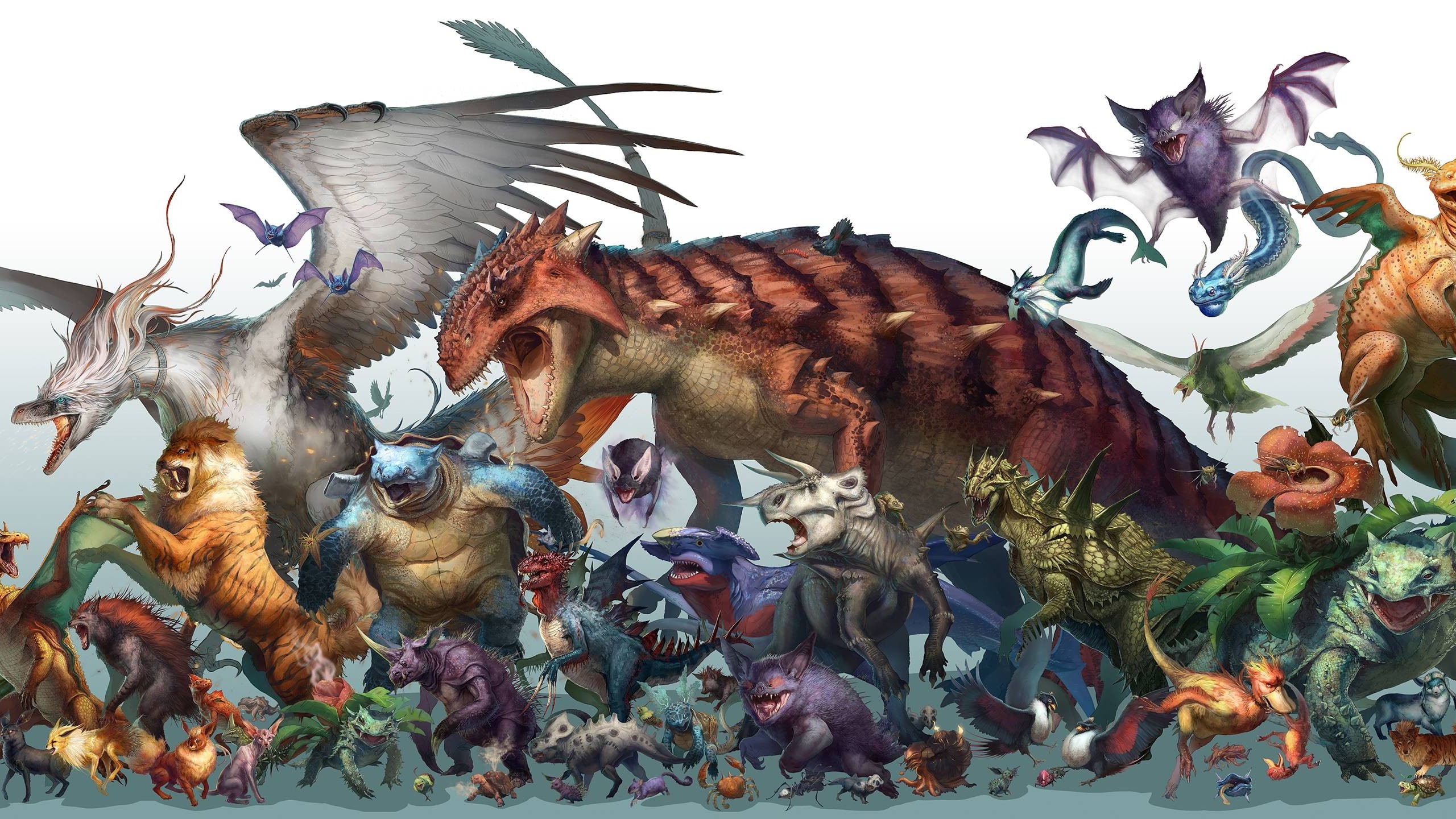 Wallpaper Pokemon, animals, anime 2560x1440 QHD Picture, Image