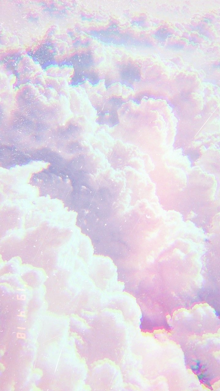 Cobalt purple pastel cloud wallpaper