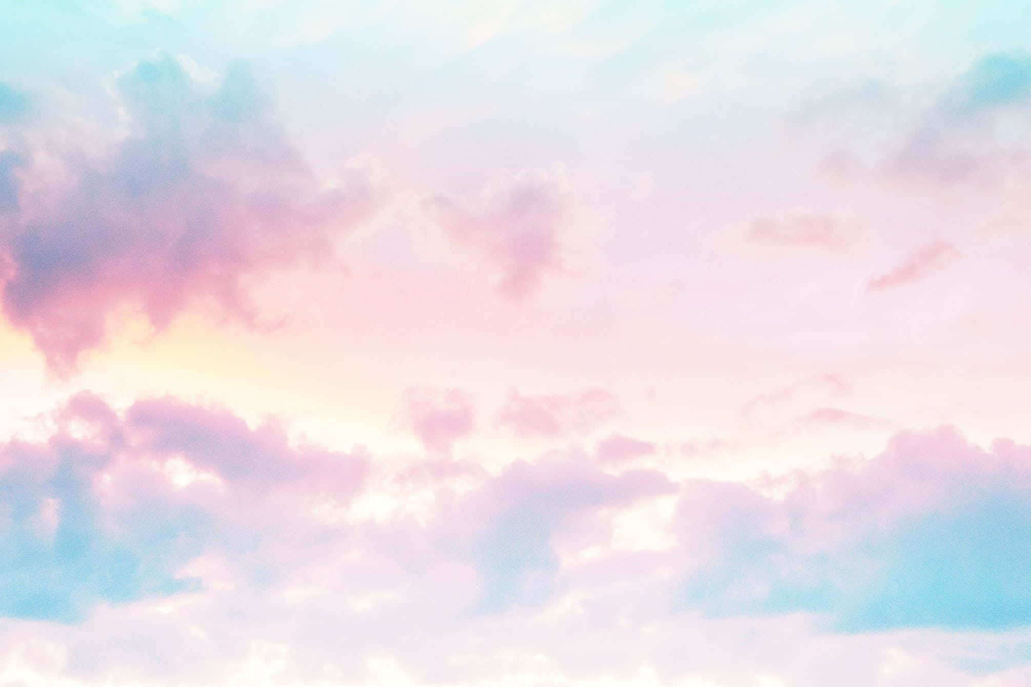 Download Pink And Blue Pastel Clouds Background