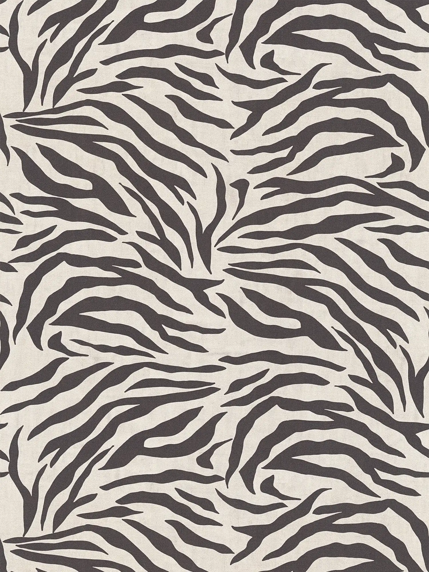 Exotic Non Woven Wallpaper With A Classic Zebra Motif, Simply Textured, White
