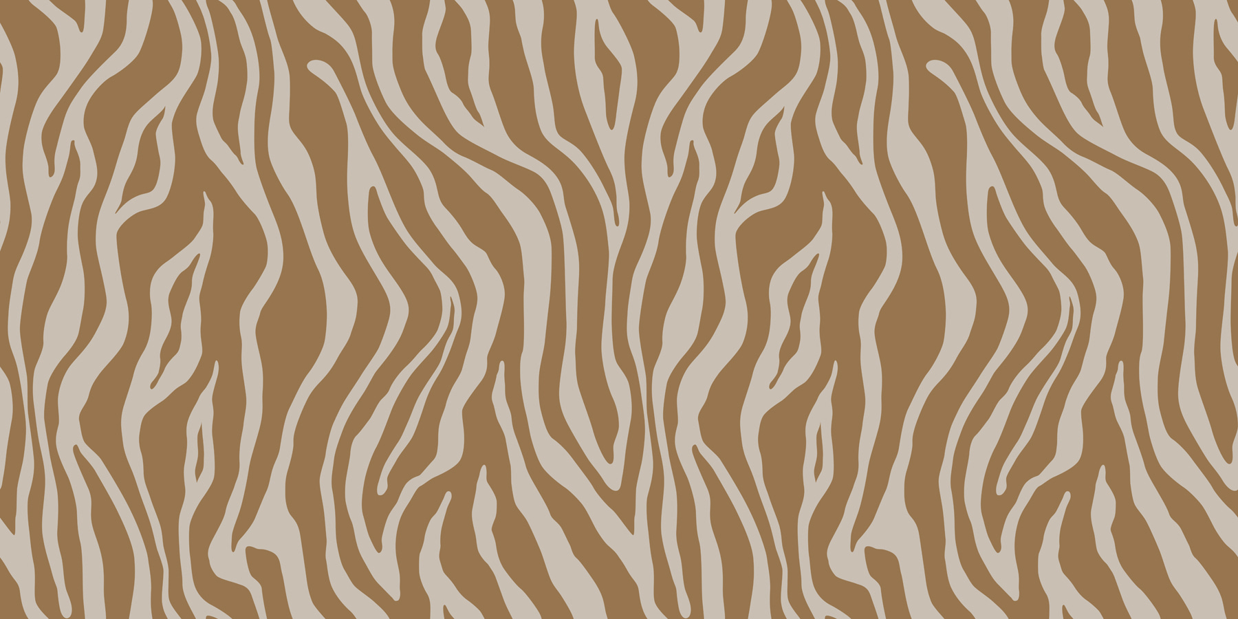 Wall Mural Photo Wallpaper Vector print of zebra skin in brown and white colors u99173