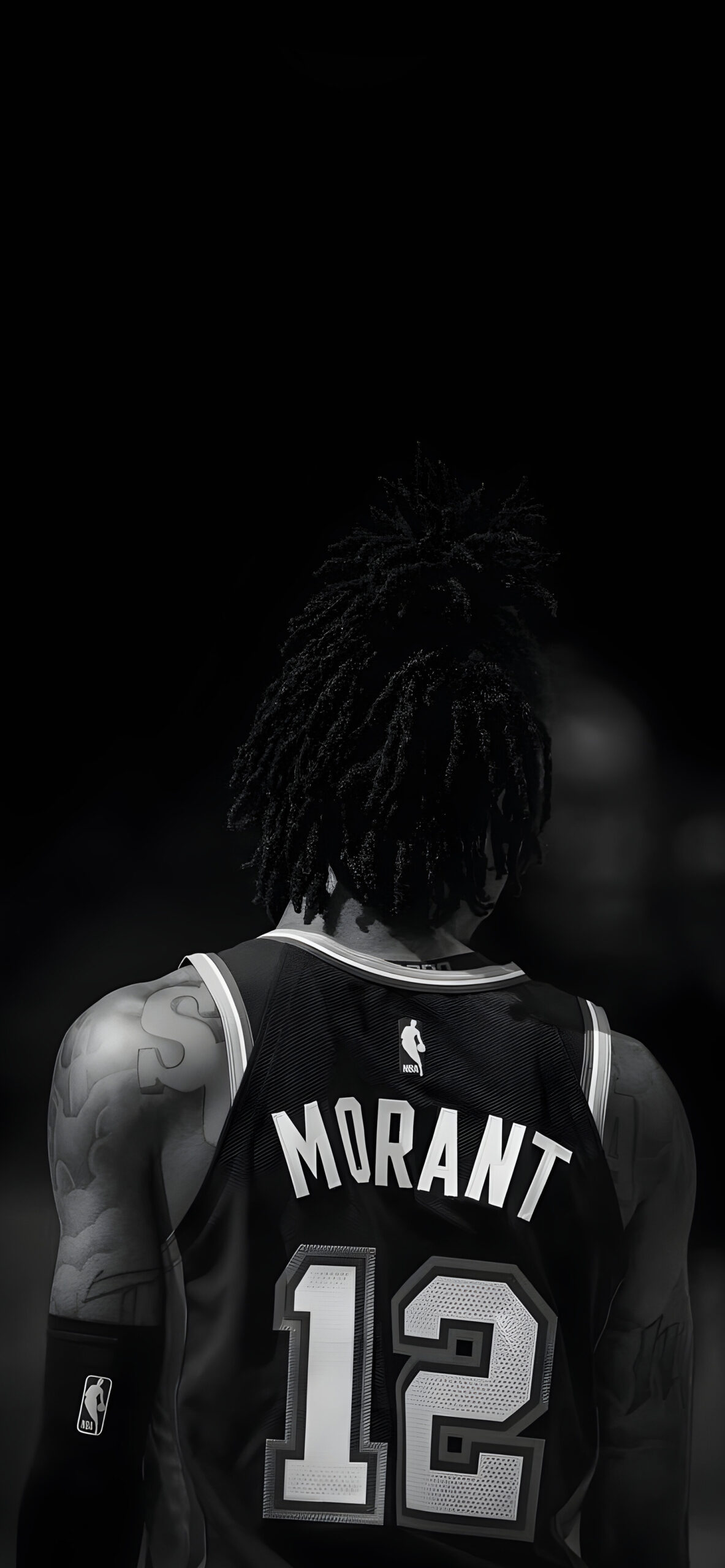 Ja Morant Dark Mode Wallpaper NBA Superstar Wallpaper