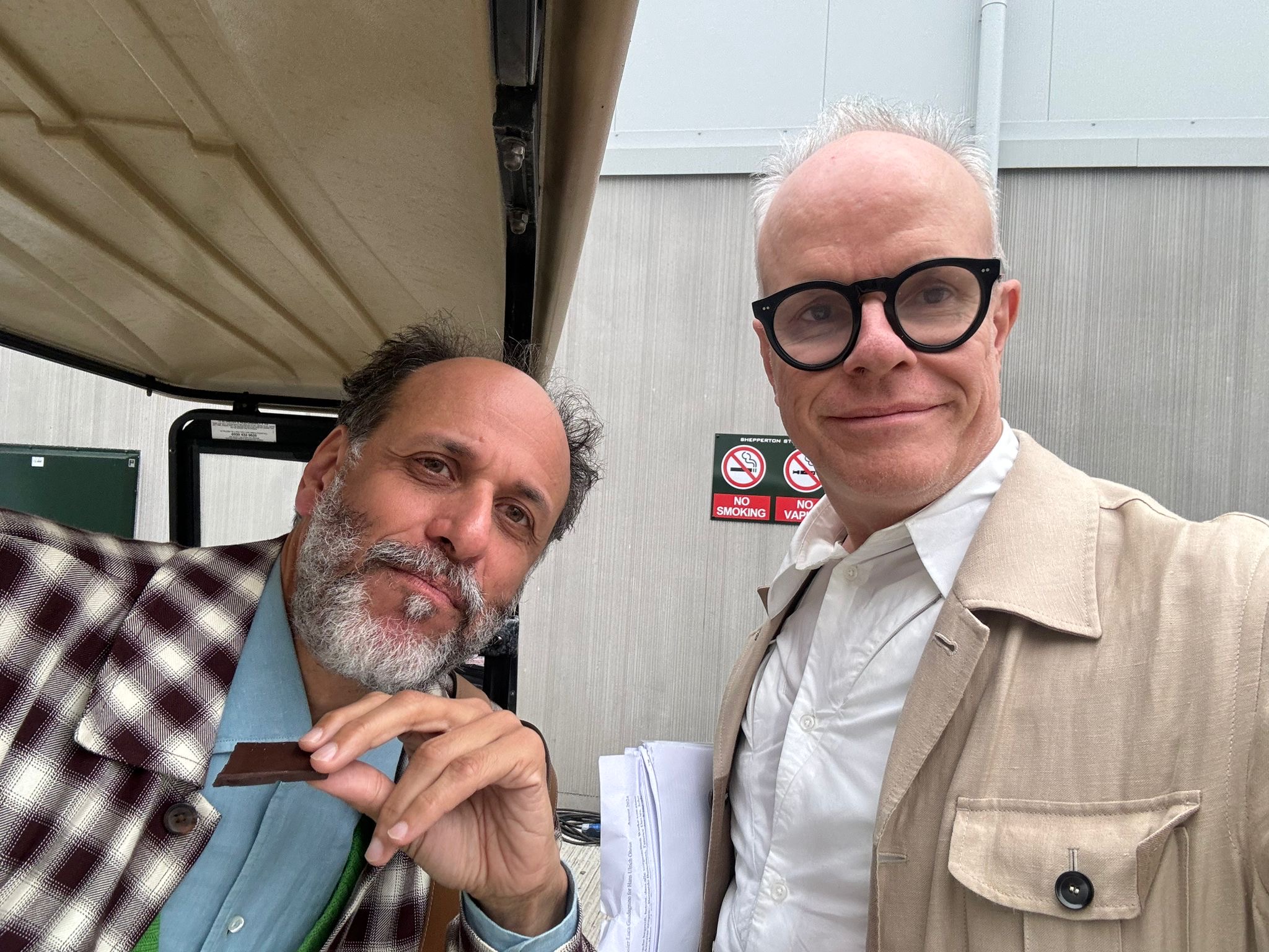Luca Guadagnino with Hans Ulrich Obrist