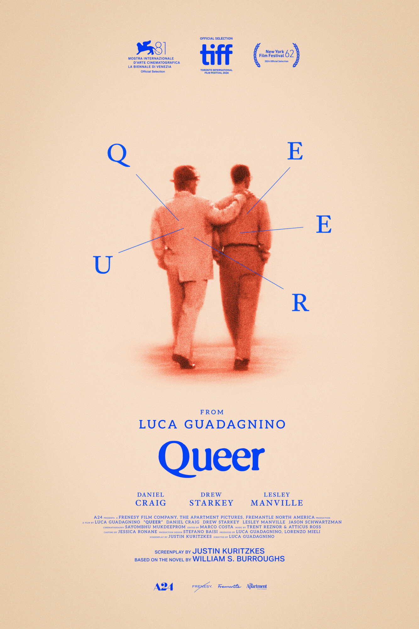 QUEER (Dir. Luca Guadagnino). Tribute Poster By Aleks Phoenix. Poster By Aleks Phoenix