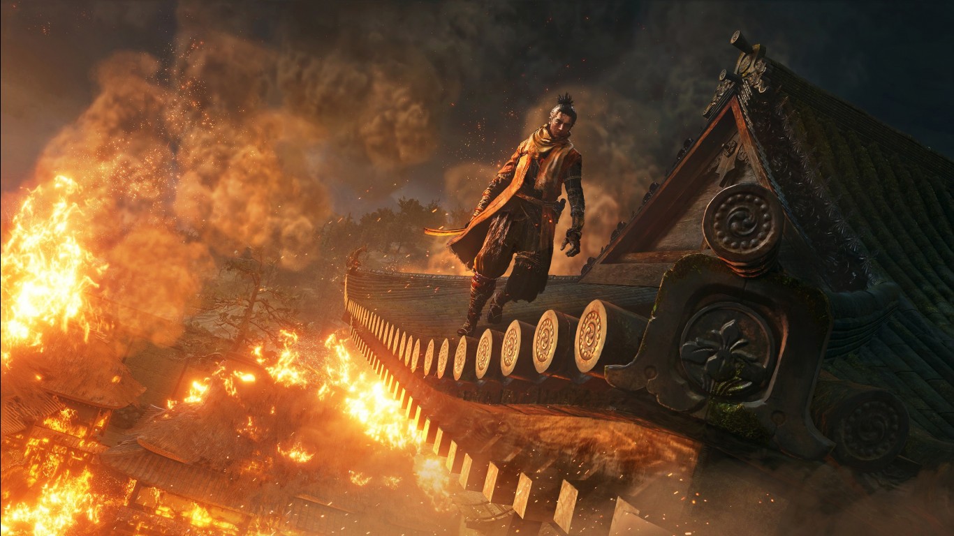 The Wolf The Owl Lord Kuro, the Divine Heir The Sculptor 4K HD Sekiro Shadows Die Twice Wallpaper