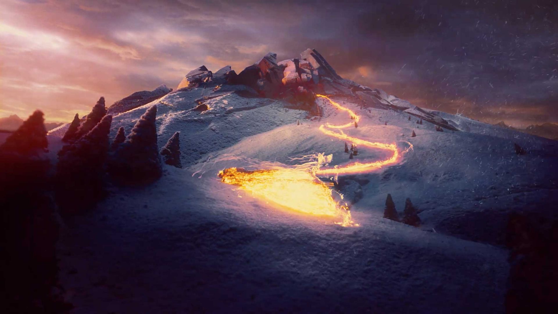 Pyro Mation: NOMINT Teases The Milano Cortina 2026 Winter Olympic Games On BBC Design, Motion Design