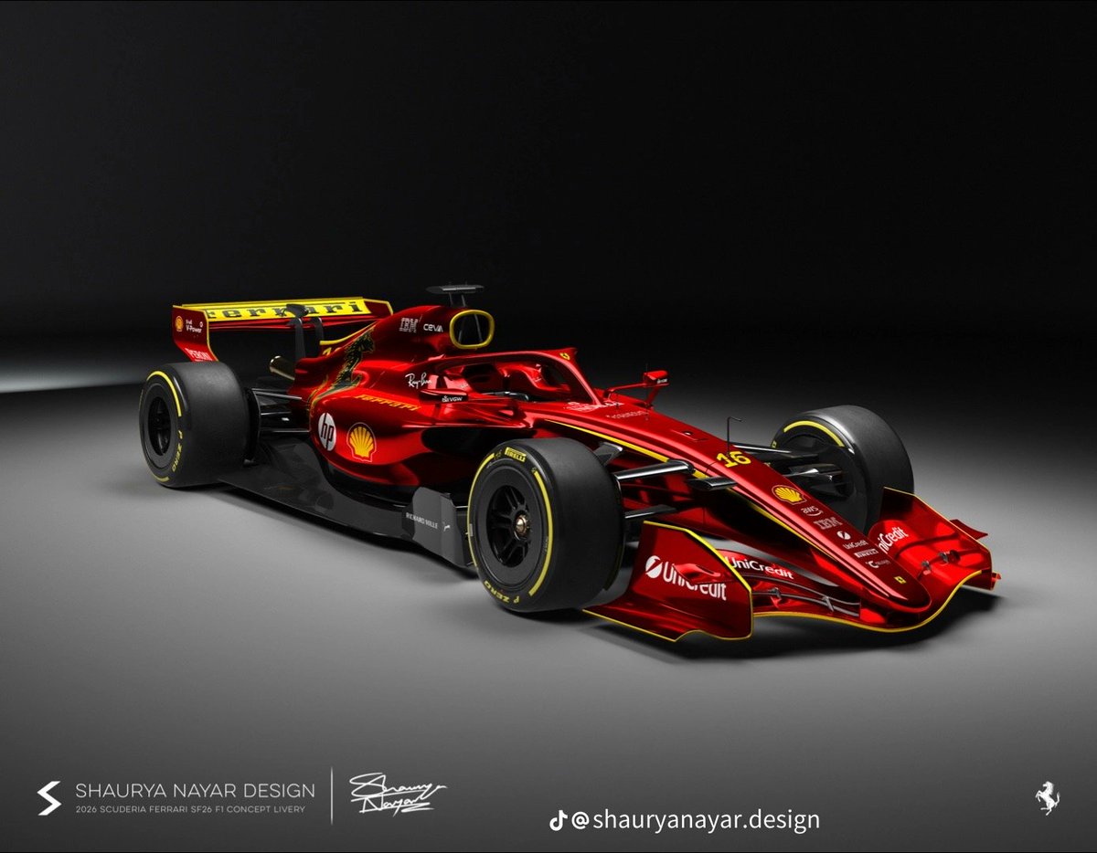 2026 Scuderia Ferrari SF26 Formula 1 Concept Livery