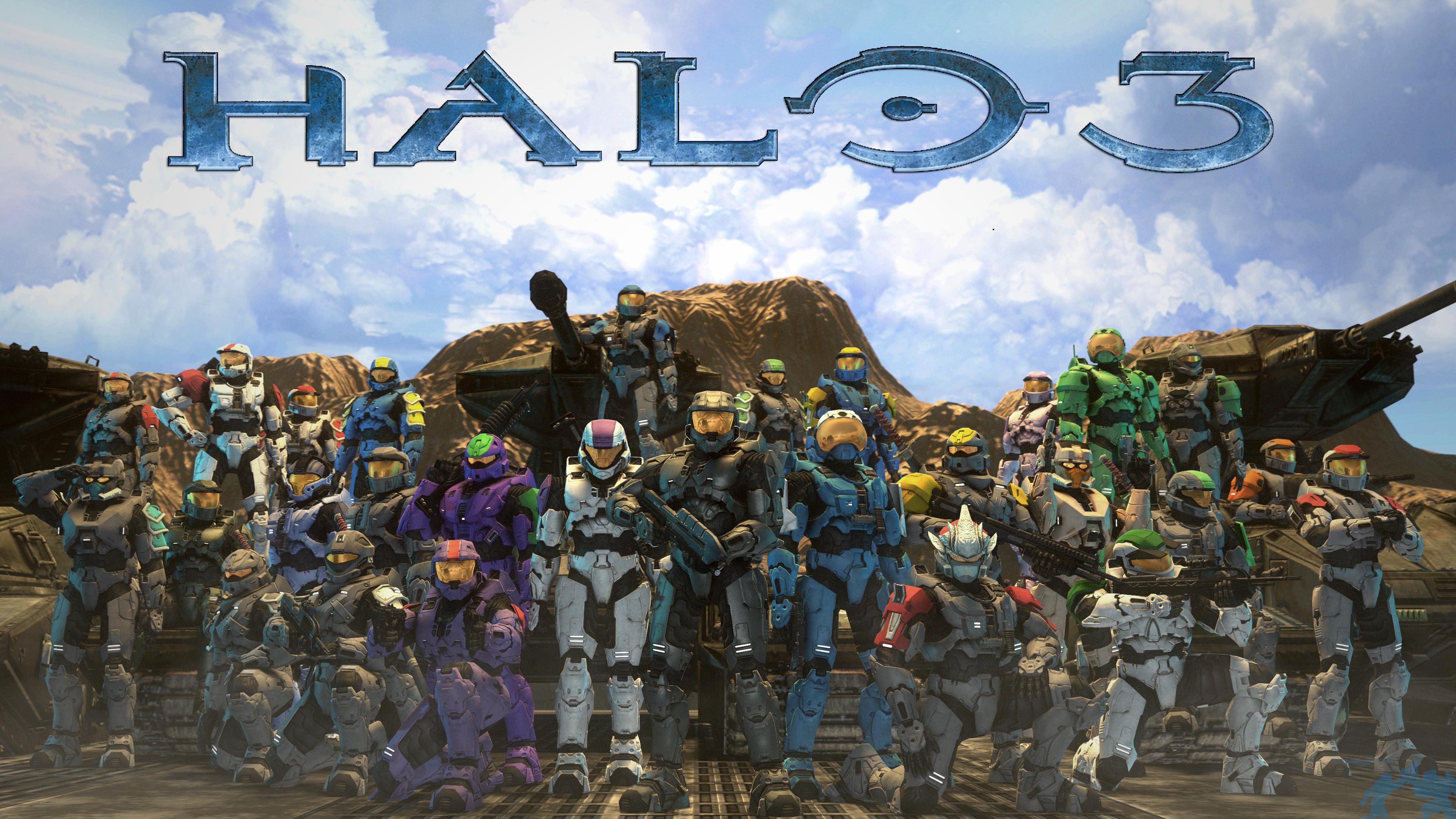 4K wallpaper of Halo 3 Spartans, ahead of the ElDewrito 0.6 launch