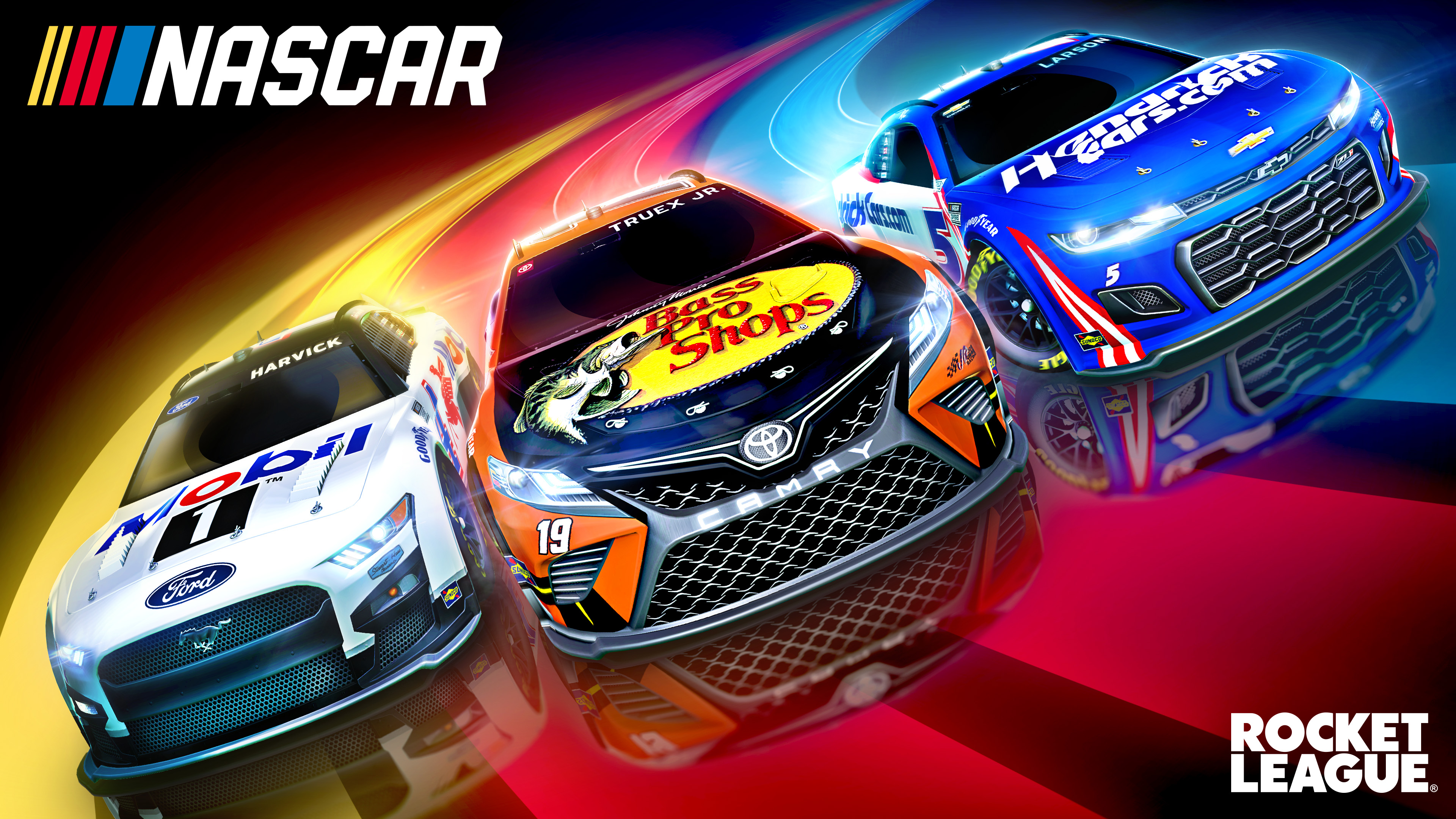 NASCAR Wallpaper 4K, Rocket League, Video Game