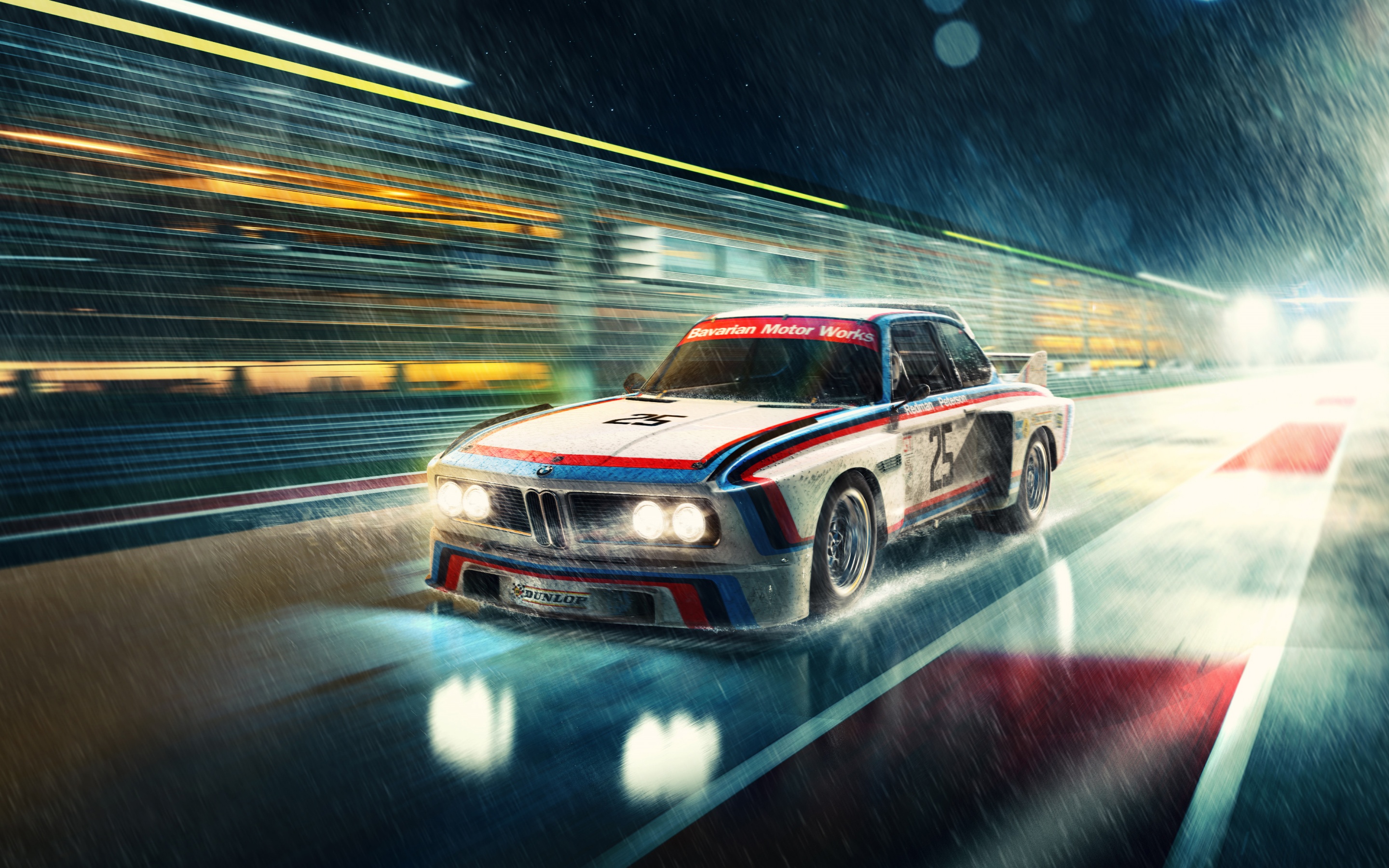 BMW 3.5 CSL Wallpaper 4K, NASCAR Race Car