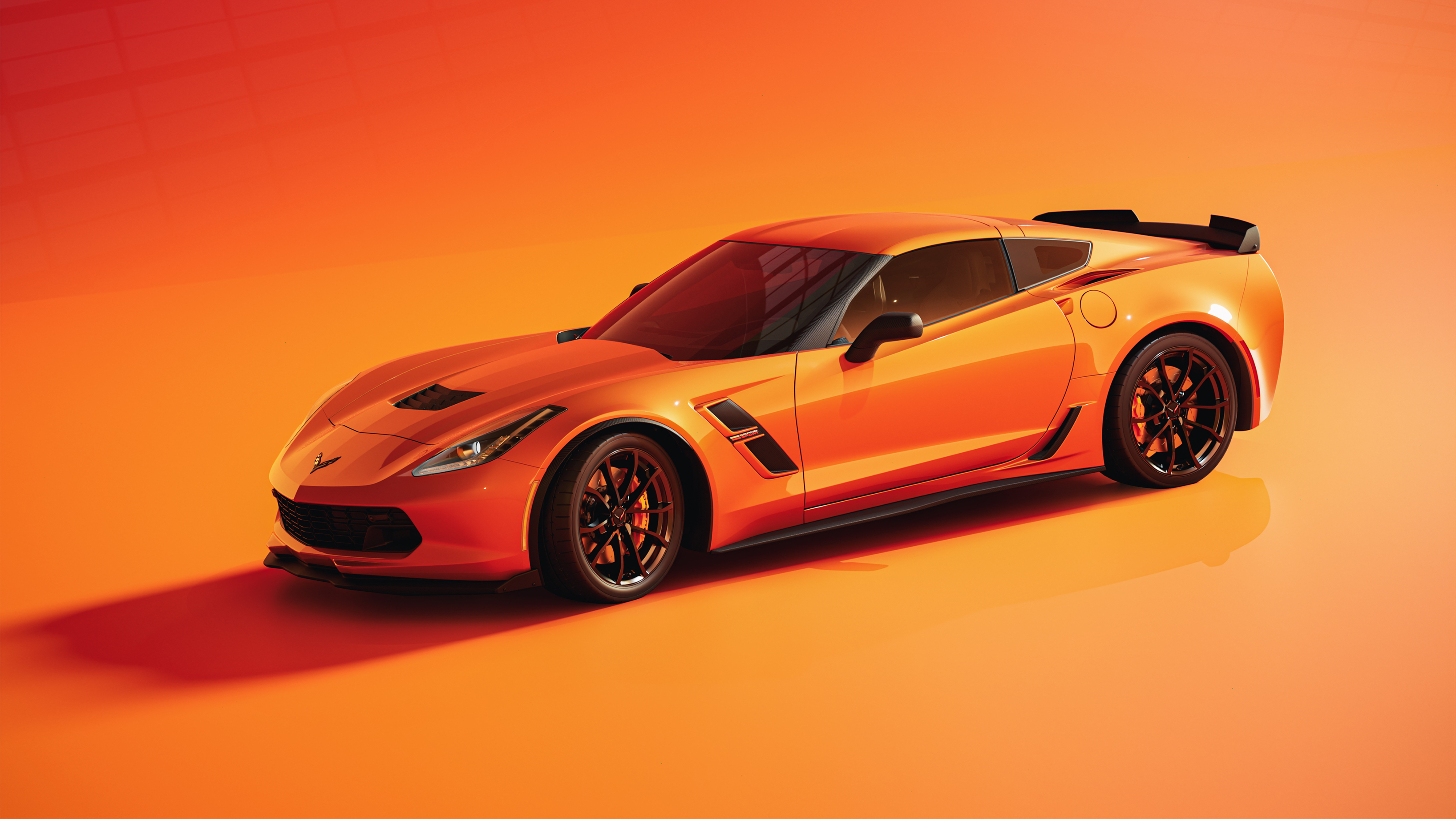 Chevrolet Corvette Orange