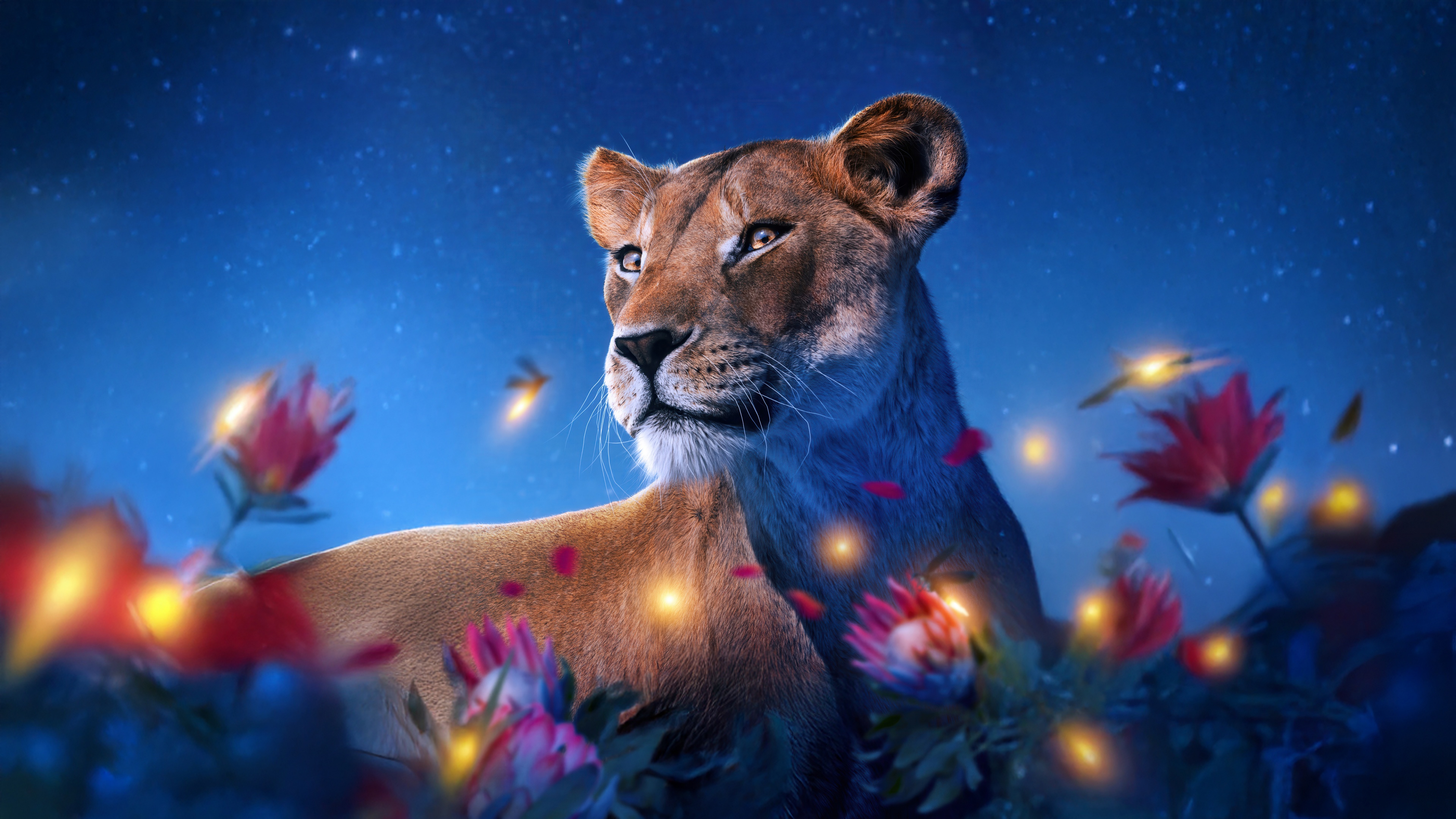 Sarabi Wallpaper 4K, Mufasa: The Lion King