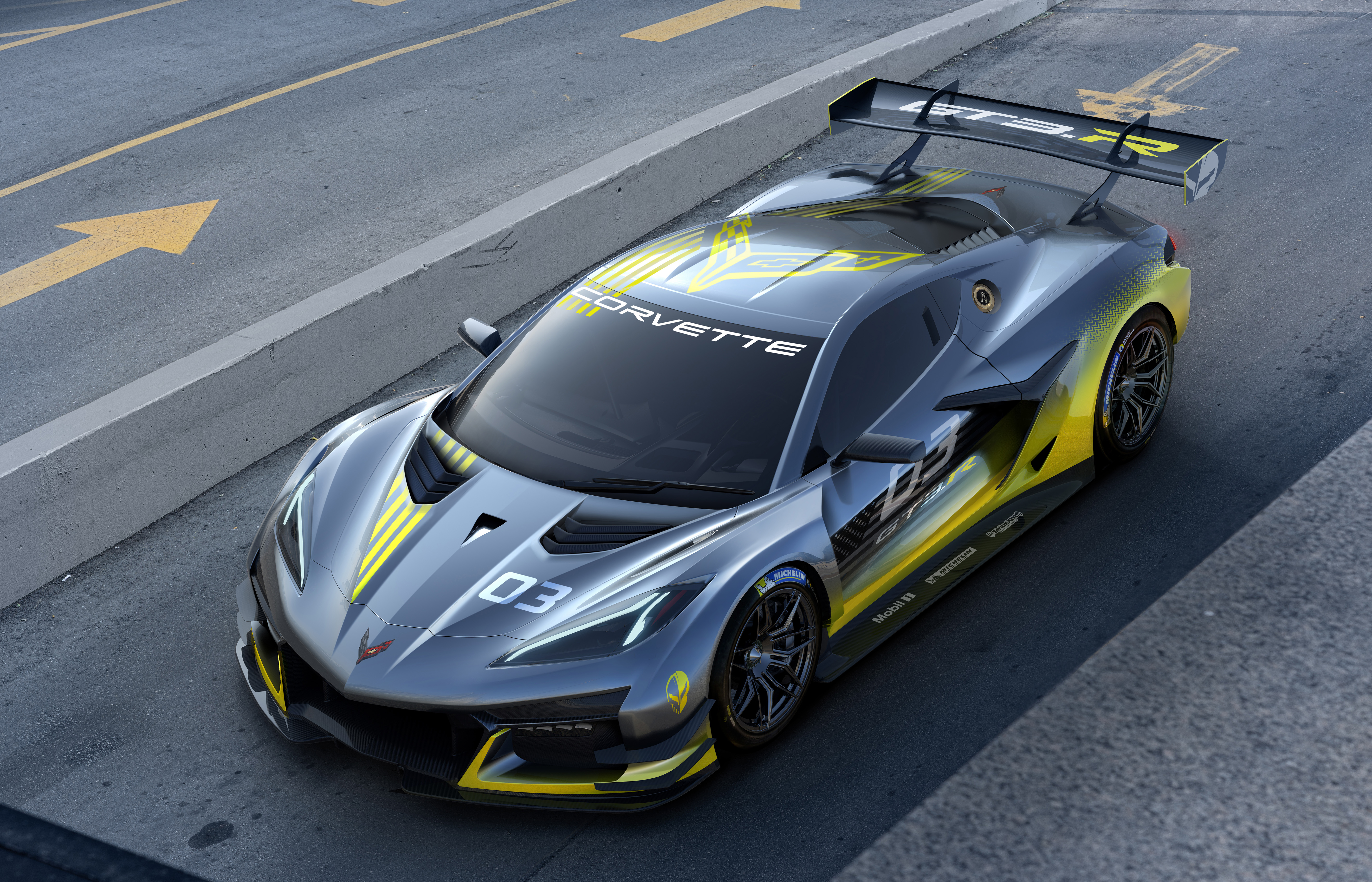 Chevrolet Corvette Z06 GT3 R Wallpaper 4K, Race cars, 5K