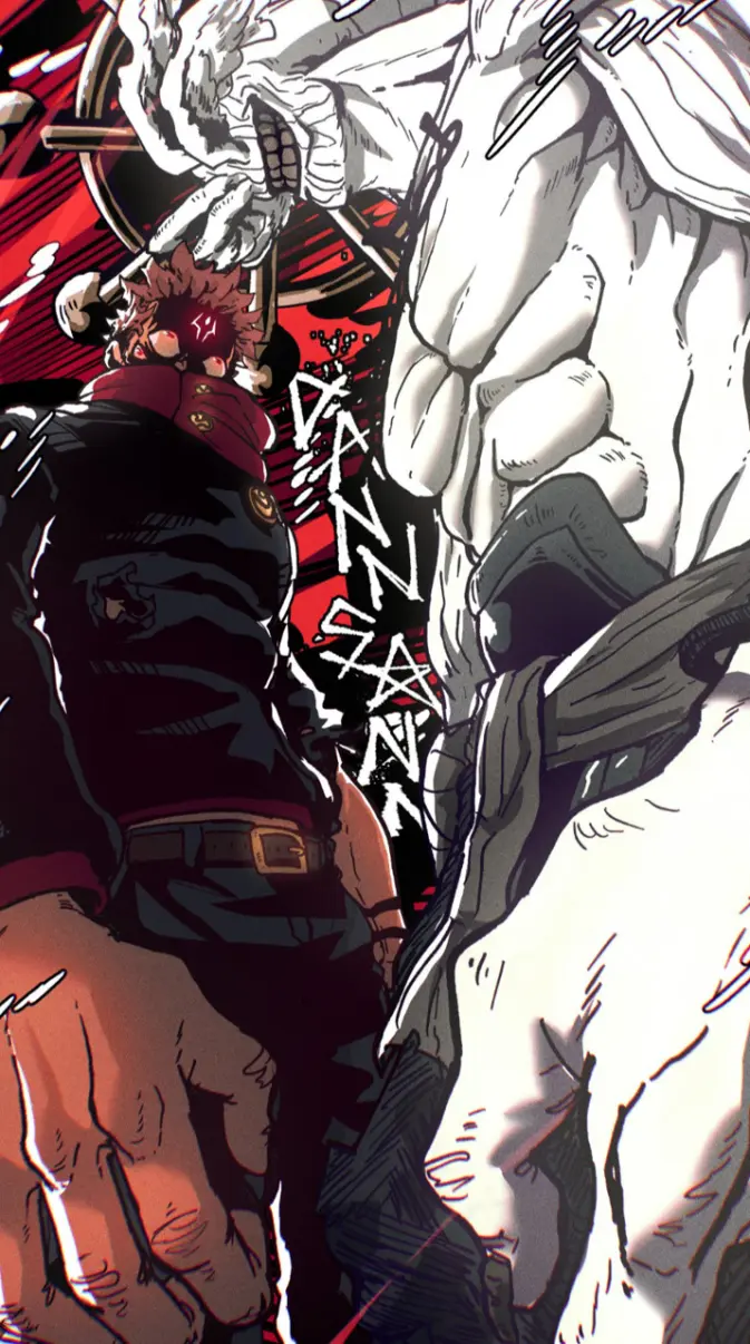 Sukuna vs mahoraga wallpaper