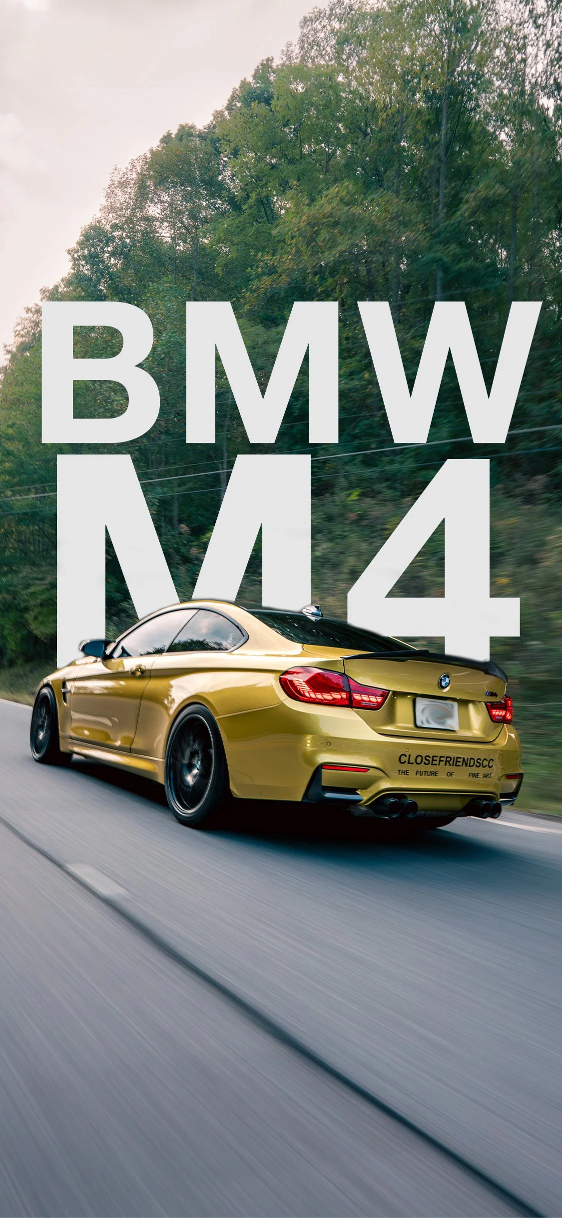 BMW M4 Phone Wallpaper (With Design)
