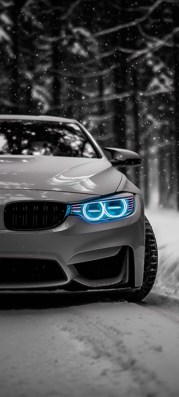 BMW M4 Lights iPhone Wallpaper