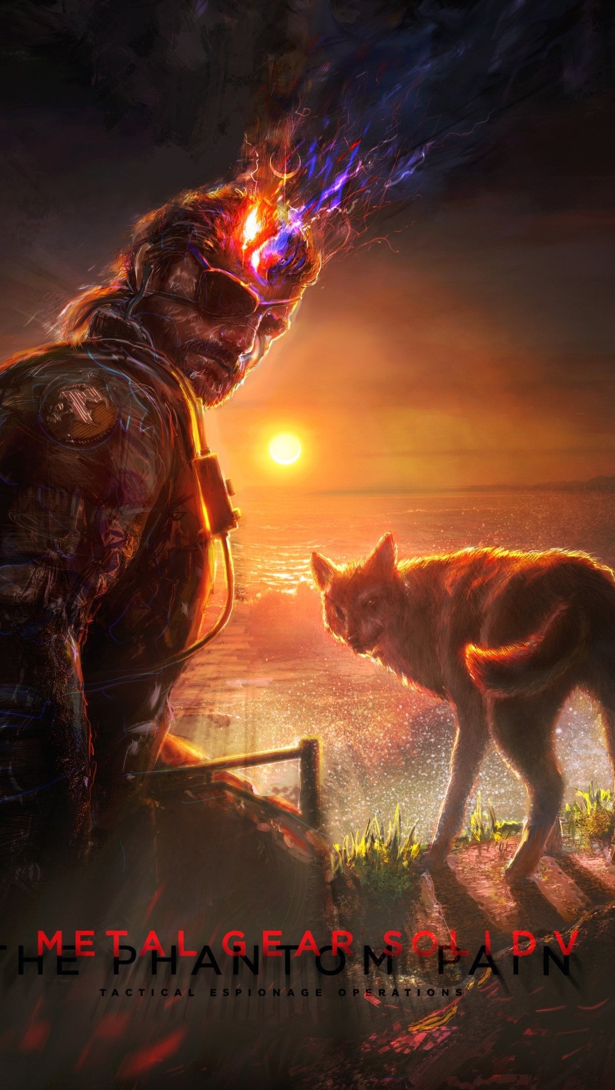 Drawing Metal Gear solid V The phantom pain Wallpaper 4k for iPhone and Mobile Phone