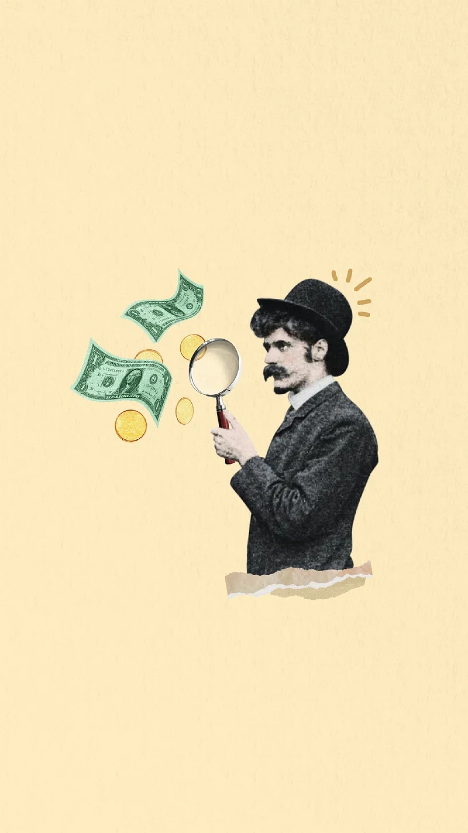 Finance Manager Wallpaper Money Cash Magnifying Glass