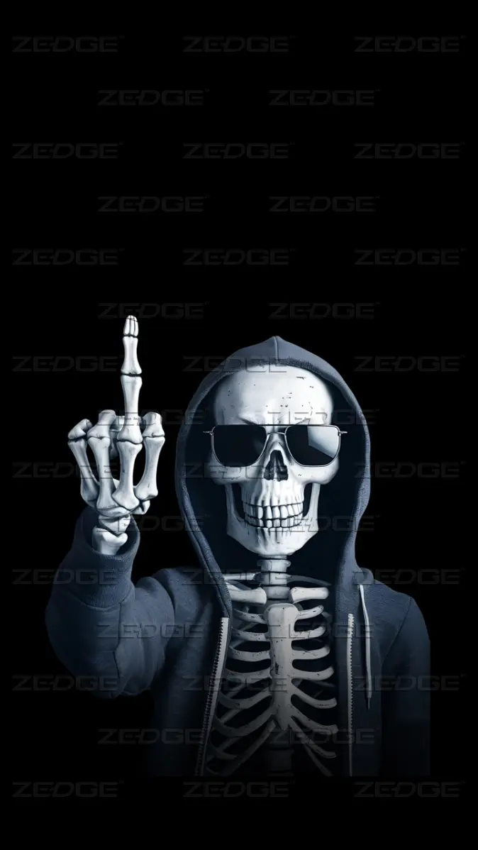 Skeleton Attitude wallpaper by SkullBones By Rina