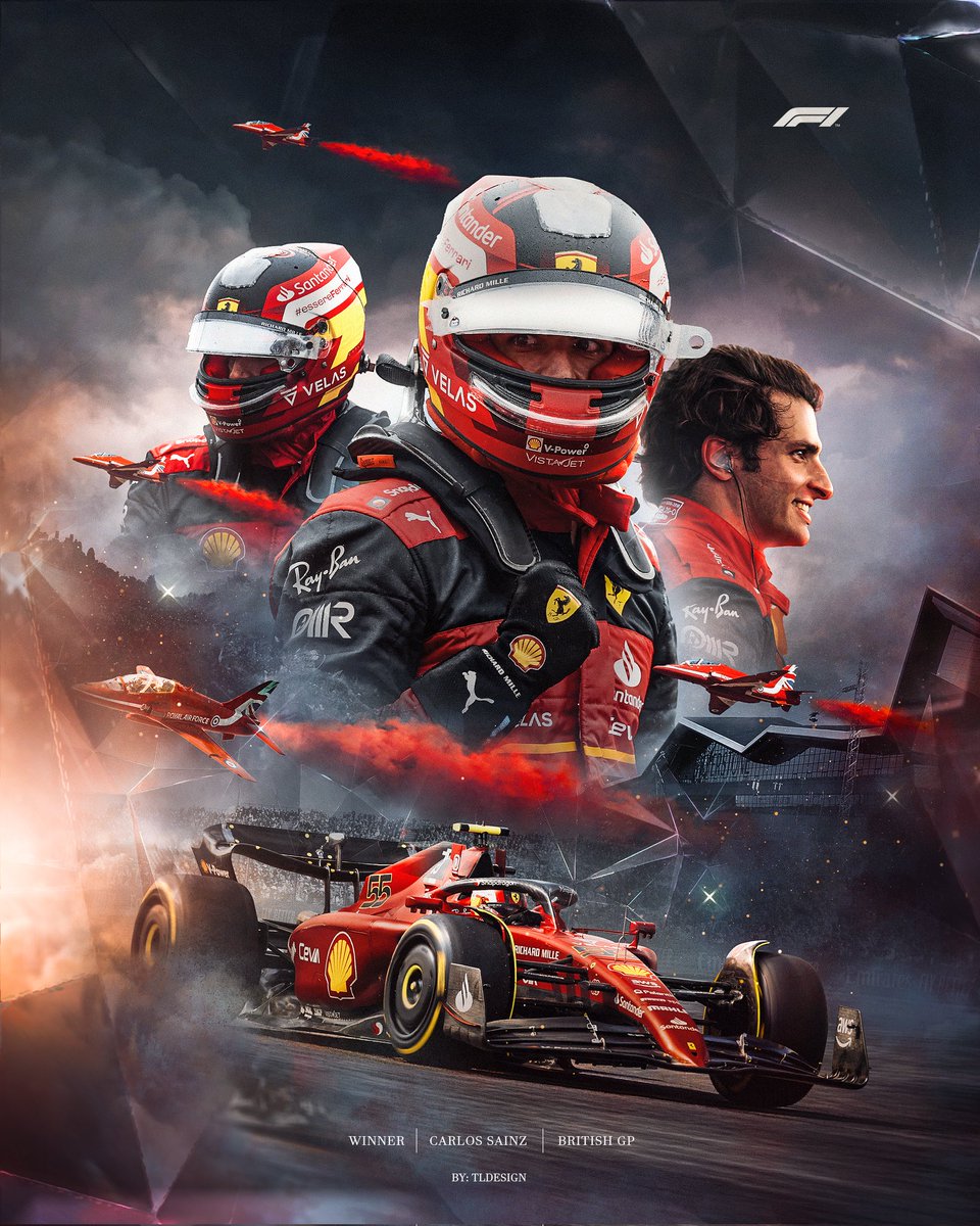 Carlos Sainz #BritishGP winner poster