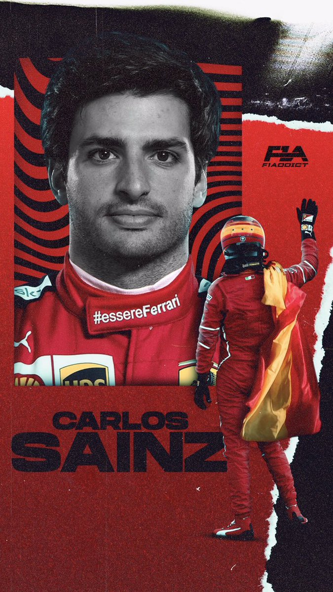 Here is a mobile wallpaper I made for all the Carlos Sainz fans! #f1 #Ferrari