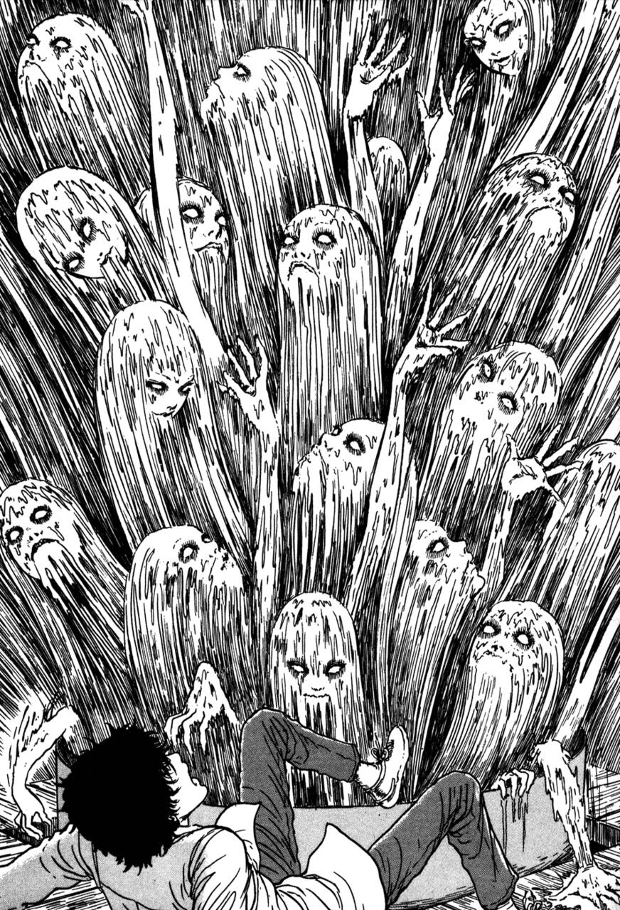 Download Junji Ito Ghost Wall Wallpaper