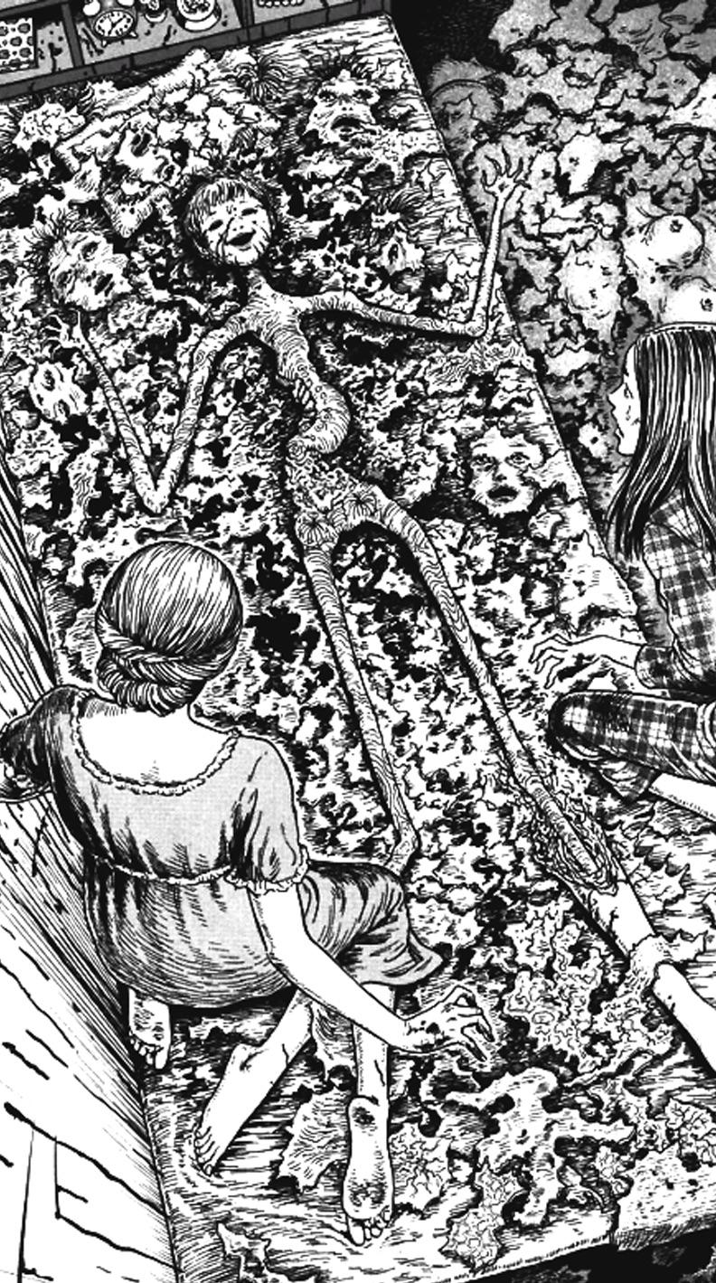 Looking for Junji Ito high quality wallpaper or similar horror art style!