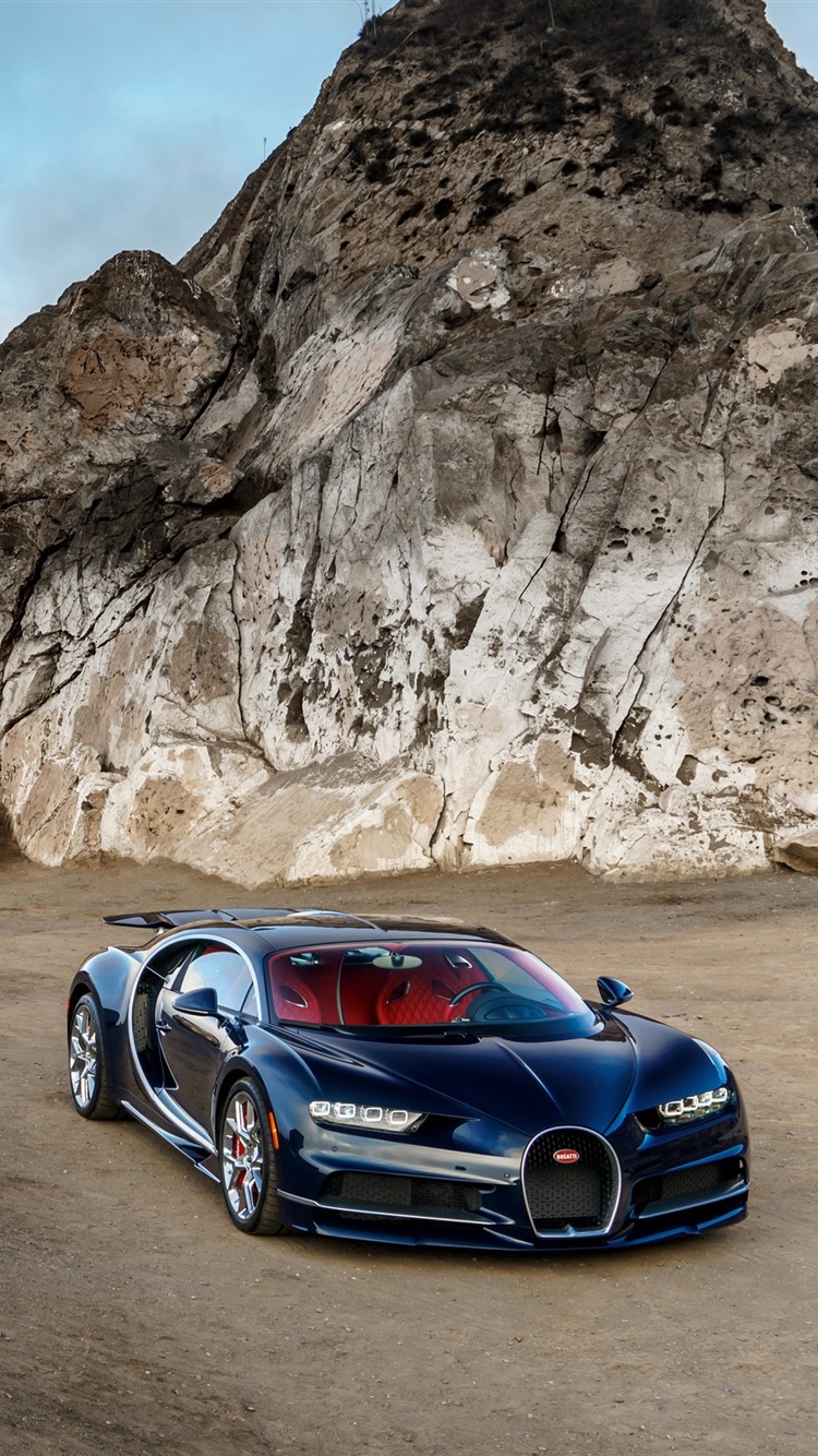 Bugatti Chiron Blue Luxury Car, North America, Coast 1080x1920 IPhone 8 7 6 6S Plus Wallpaper, Background, Picture, Image