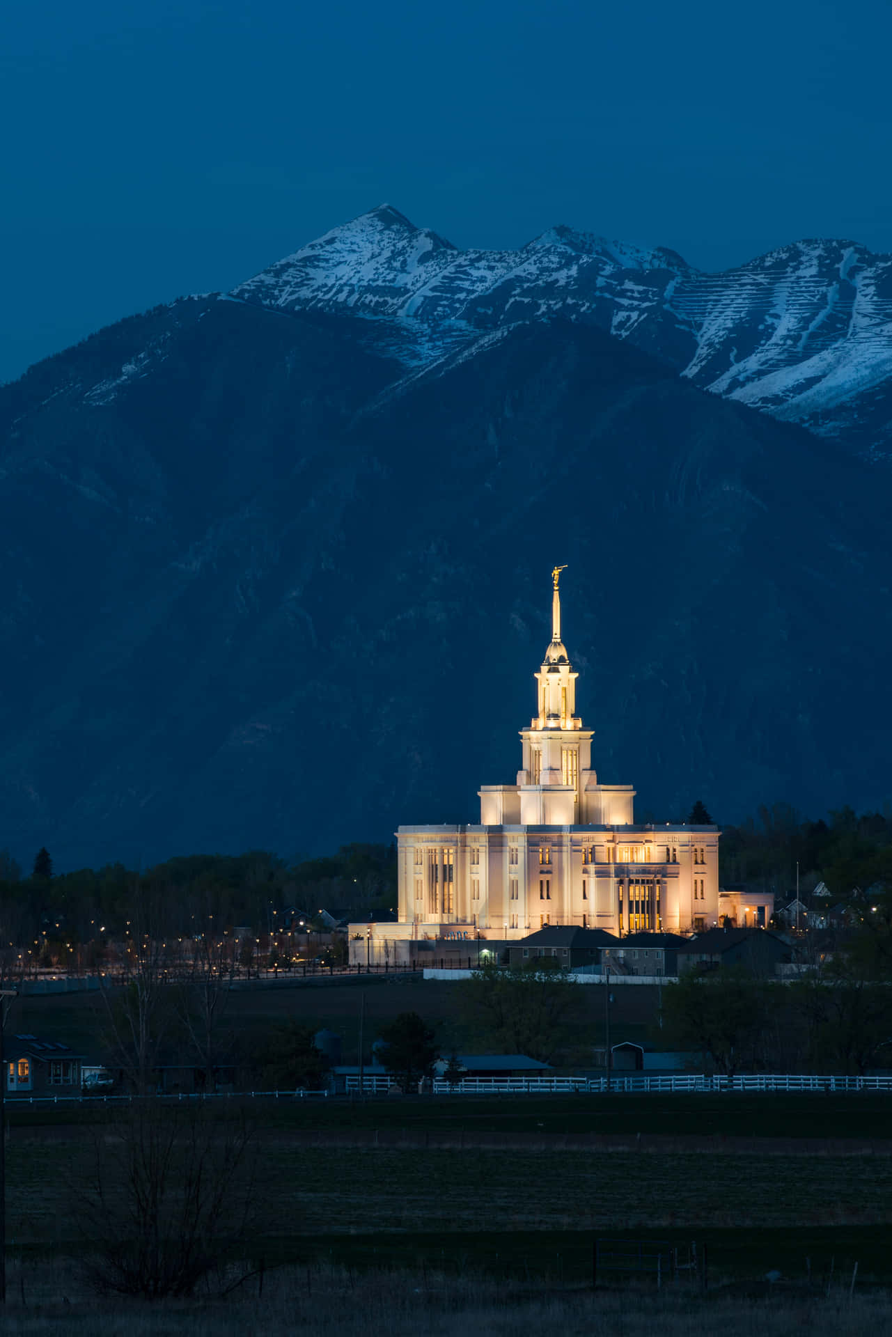 Download Payson Utah Temple Phone Wallpaper