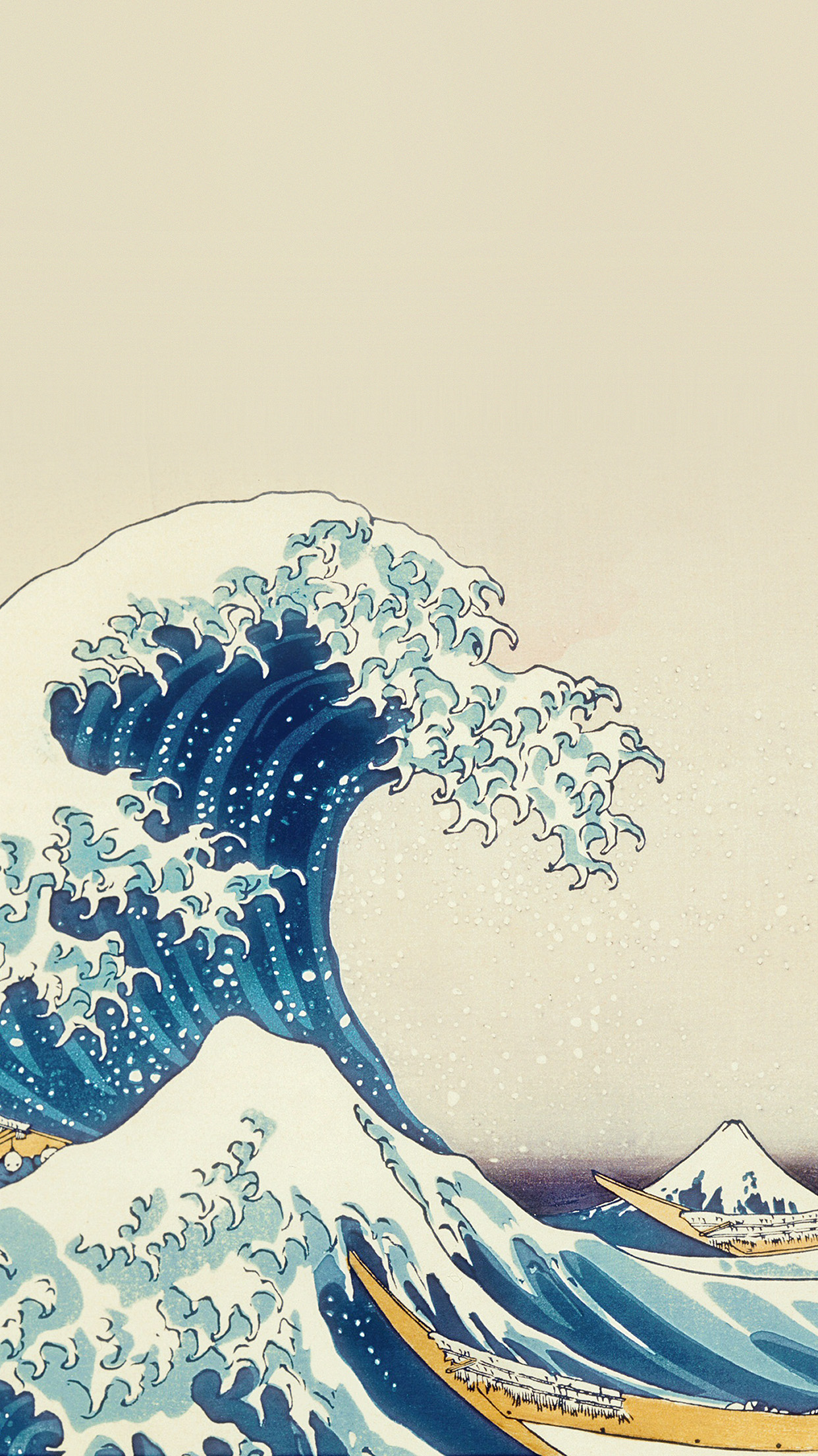 Wave Art Hokusai Japanese Paint Illust Classic