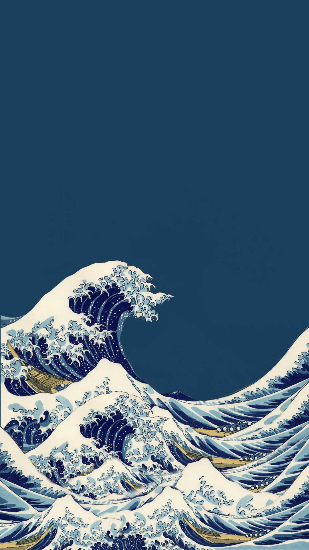 Download Japanese Art Style Wave Wallpaper