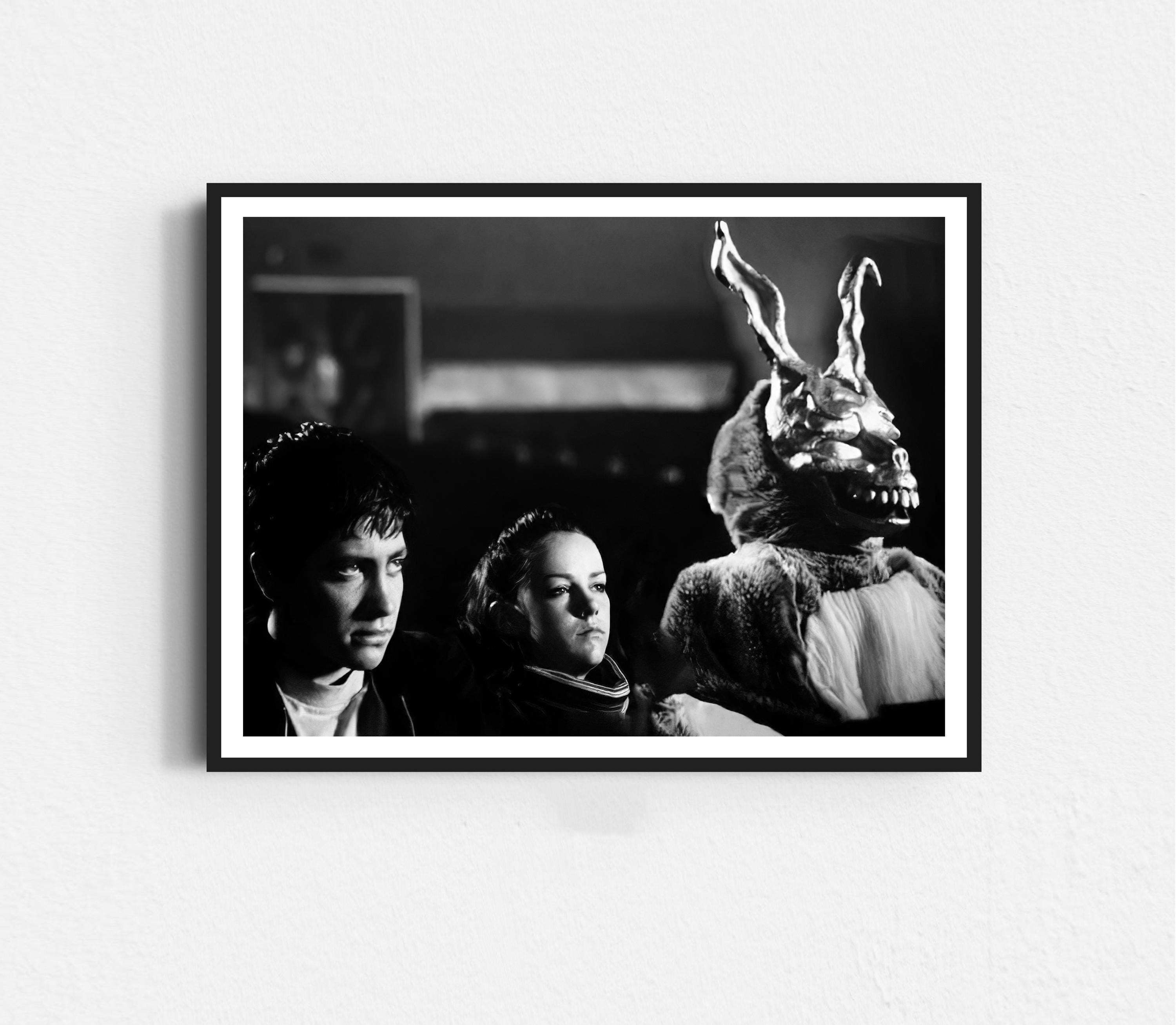 Donnie Darko Poster Black and White Retro Movie Scene Wall Art