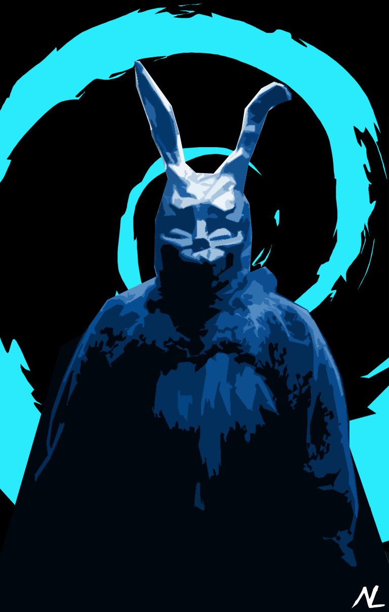 NLopezArt Donnie Darko Frank The Rabbit Pop Art Poster Print (11x17 inches) (Paper): Posters & Prints