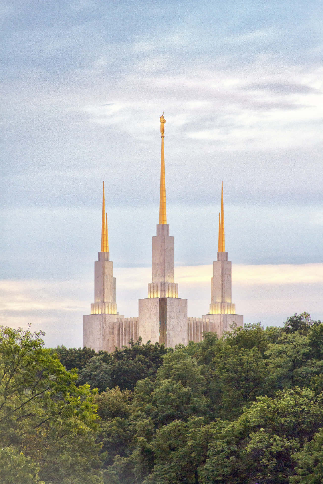 Download Aesthetic Mormon Temple In Washington Wallpaper