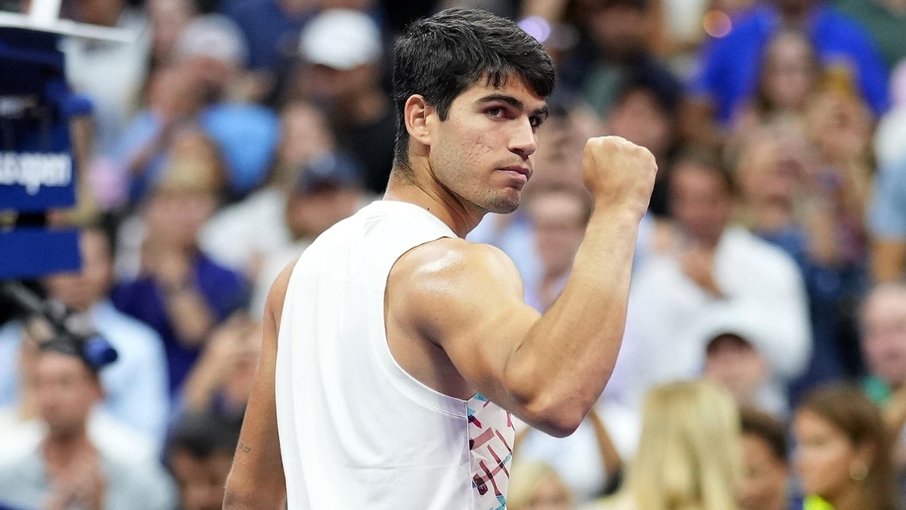 Best photo of Carlos Alcaraz vs. Lloyd Harris, Round 2 at the 2023 US Open. Official Site of the 2026 US Open Tennis Championships USTA Event