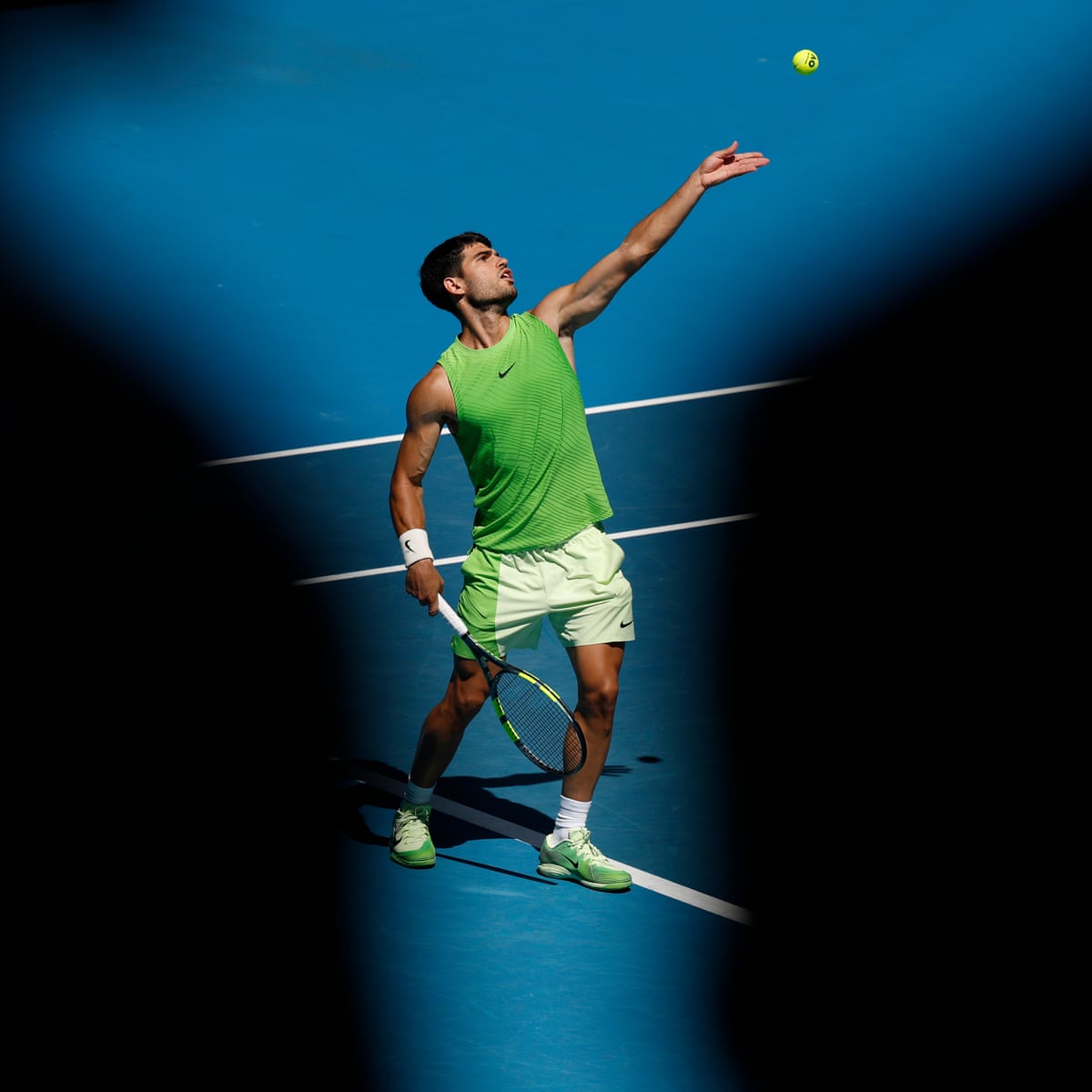 Carlos Alcaraz serves up lesson with Australian Open dismissal of Paul. Australian Open 2026