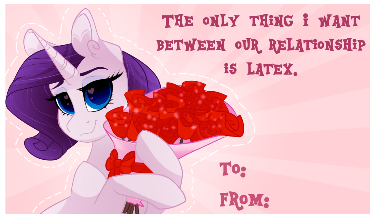 my little pony valentines day cards