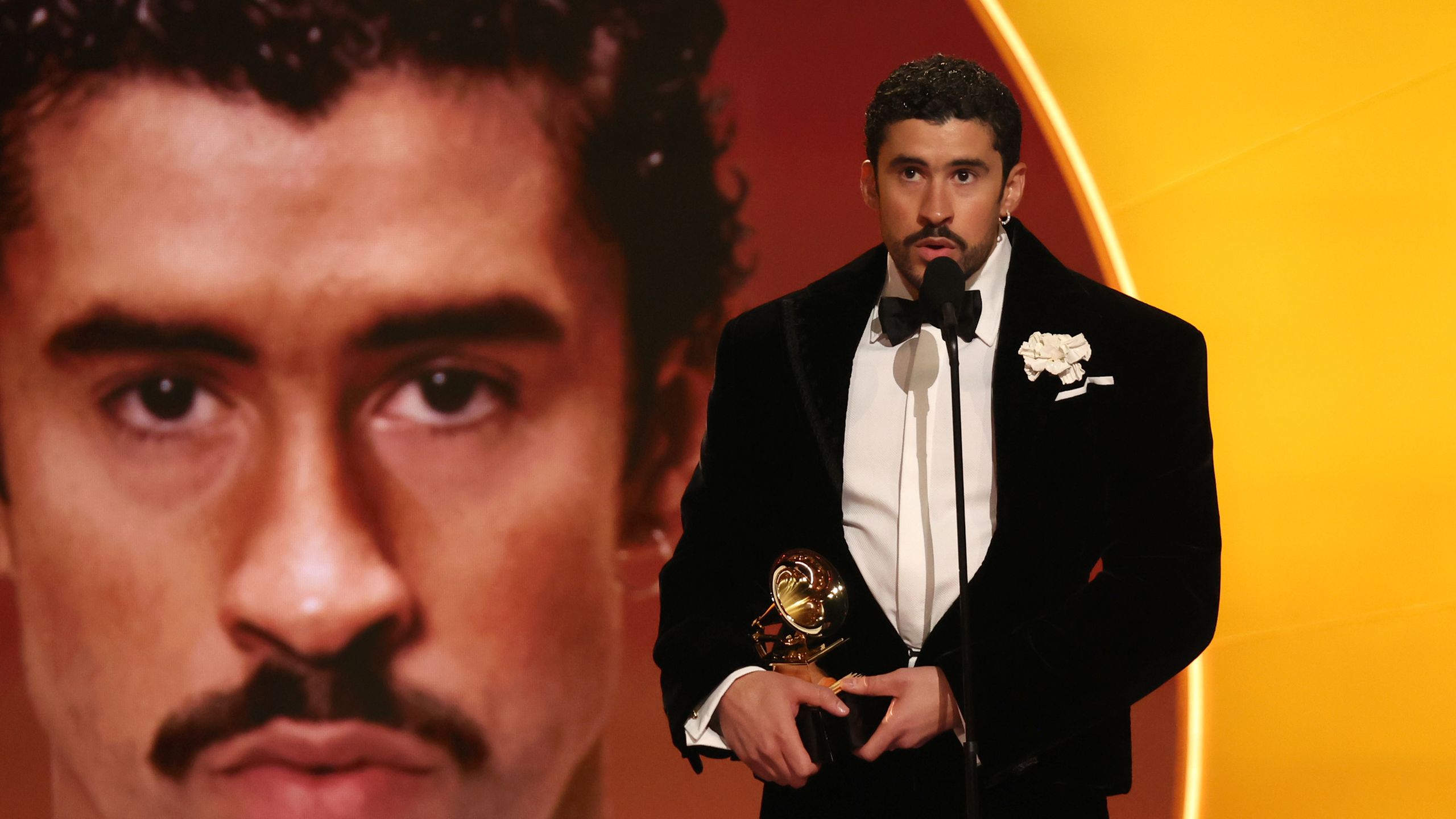 Bad Bunny's Grammys 2026 Win Speech Was a Reminder We Can't—and Shouldn't—Escape Reality