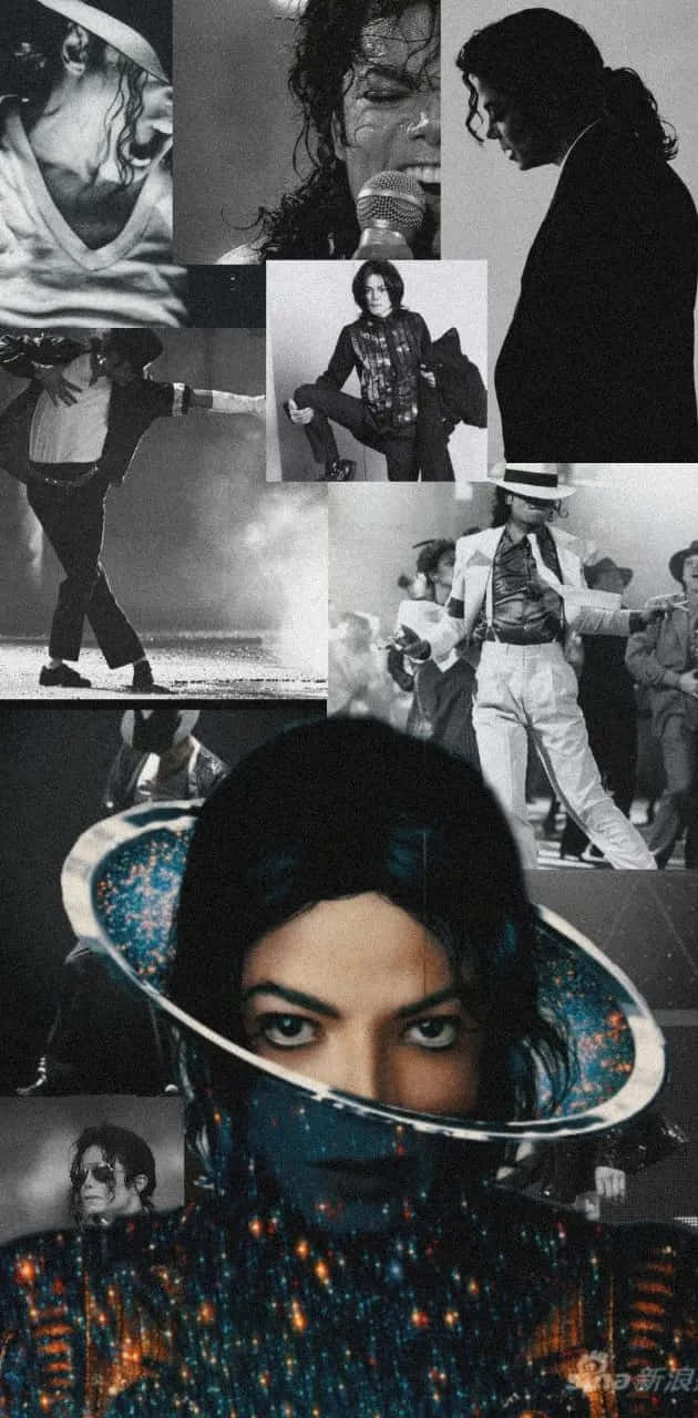Download Michael Jackson Collage Aesthetic Wallpaper