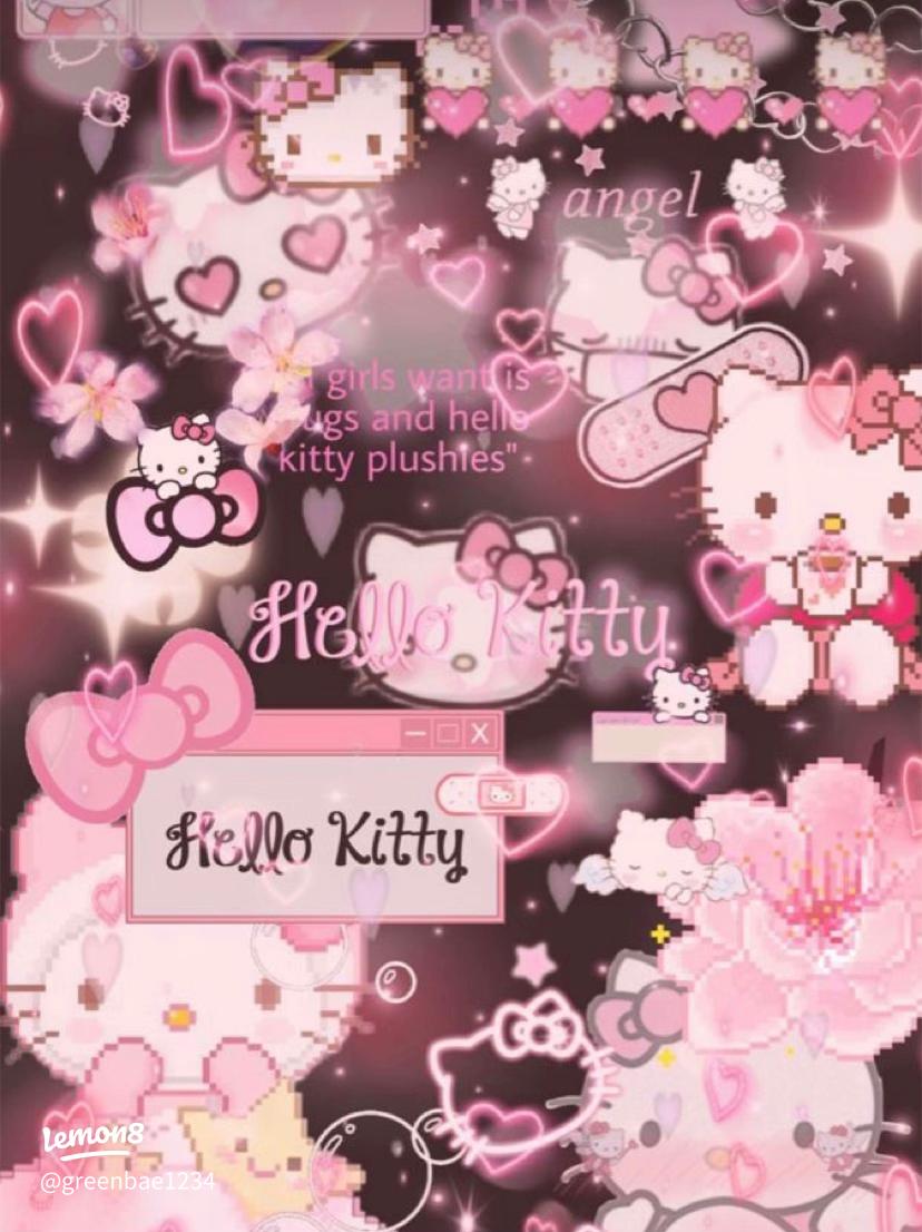 Explore the Charm of Kuromi and Hello Kitty Wallpaper