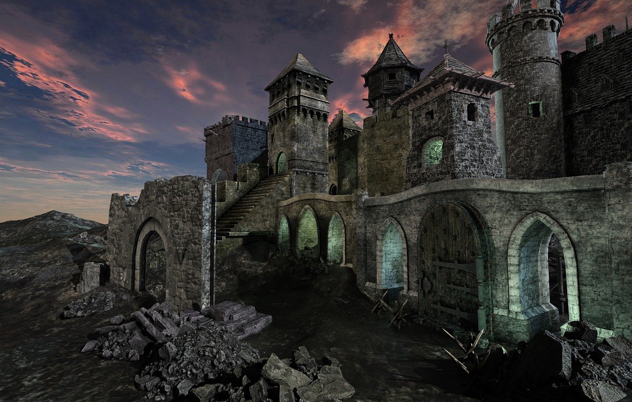 Download Castle Nature Place. Royalty Free Stock Illustration Image